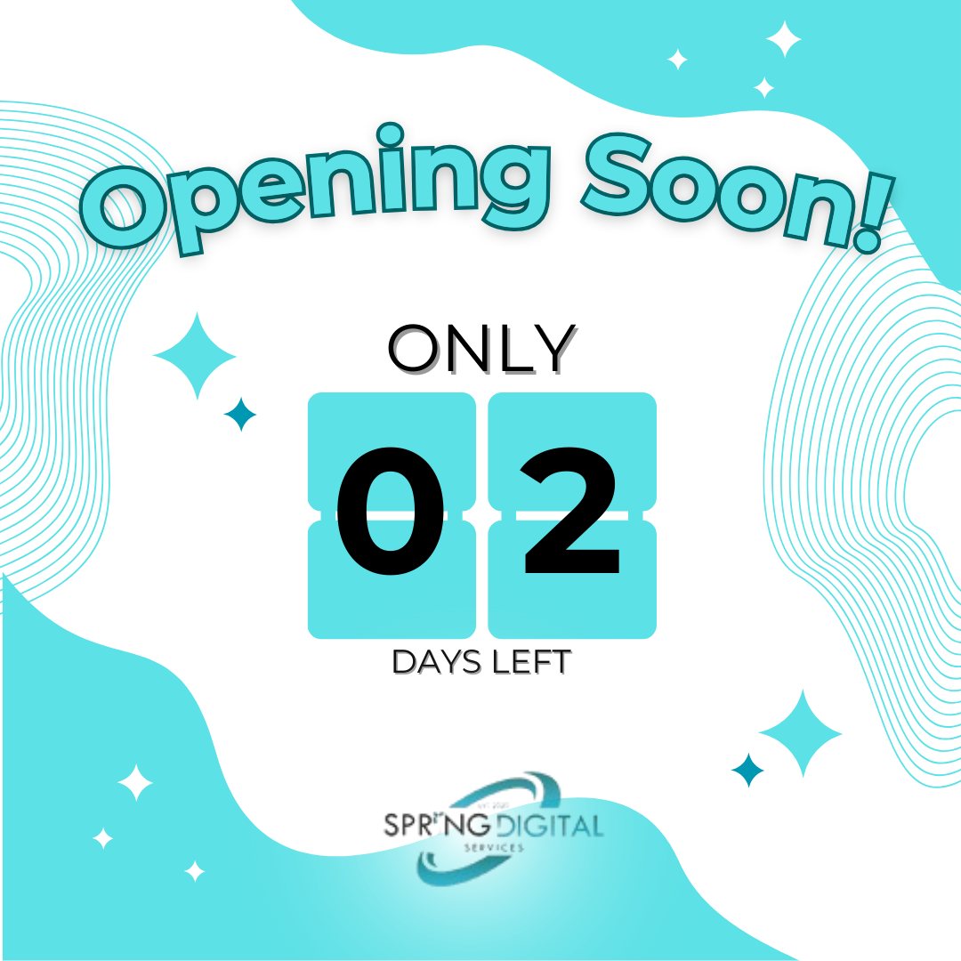 🎉 The Countdown Begins! 🎉 Just 2... - Spring Digital Services | Facebook