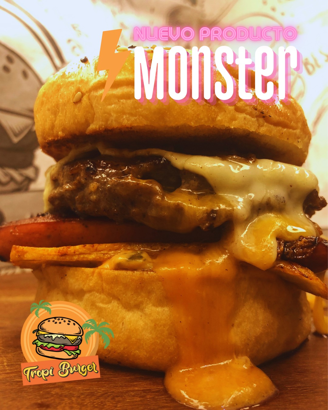 Tropi - Hambre Monstruosa?🔥🔥 Cálmala con una deliciosa TropiBurger ...