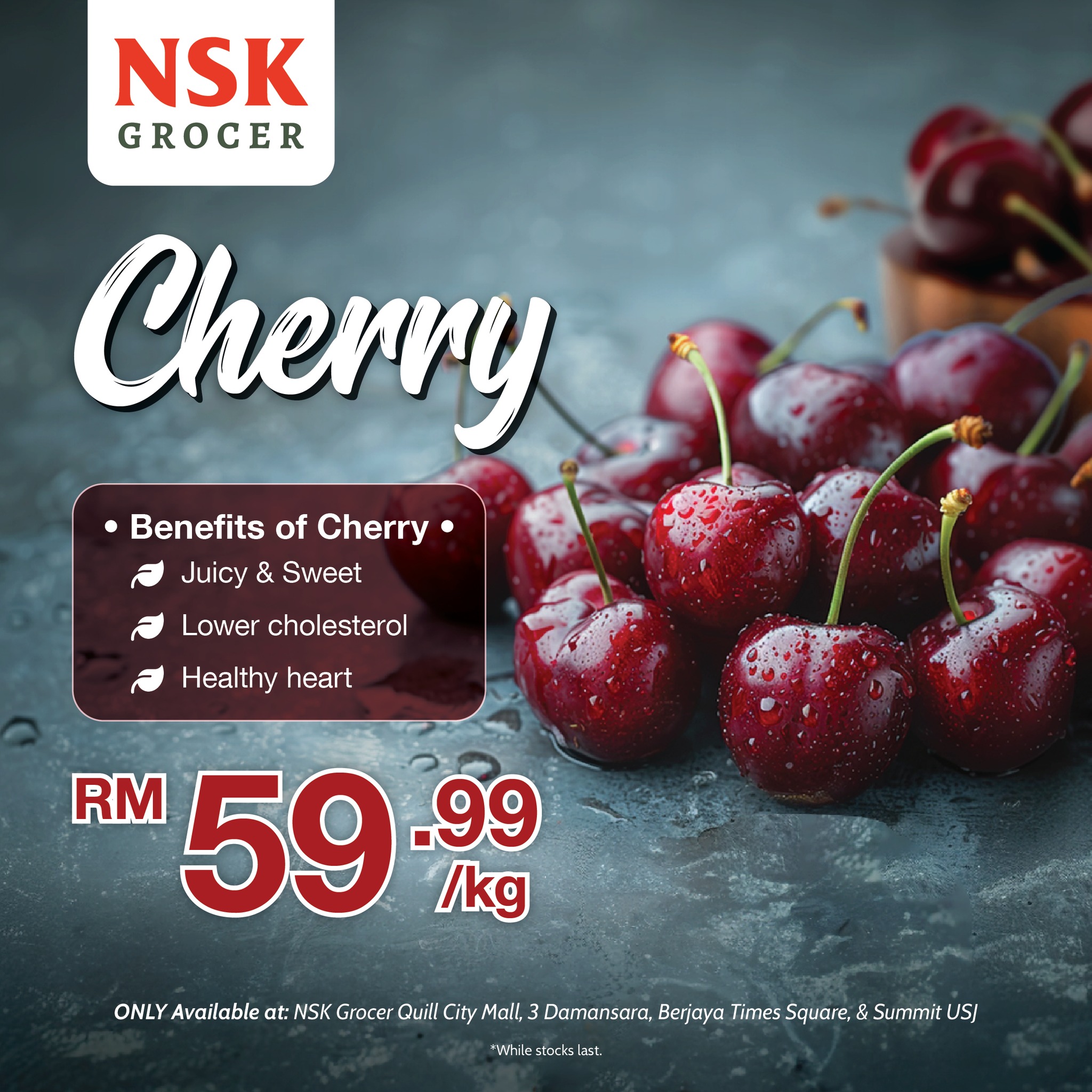 ?✨ Savor the sweetness of German Cherry, now at an unbeatable 
