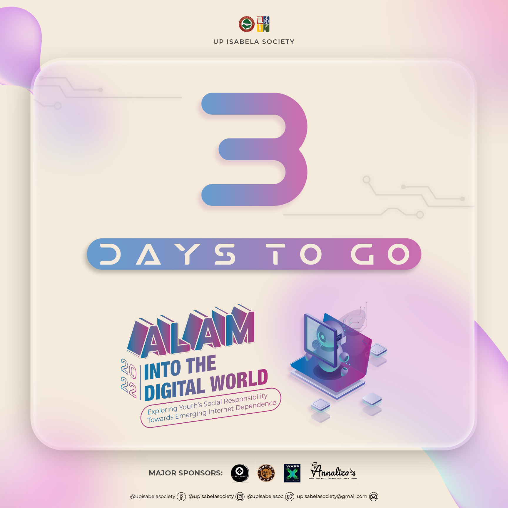 UP - Wait, STOP SCROLLING 3 DAYS LEFT UNTIL ALAM 2022💻📶!! The UP ...