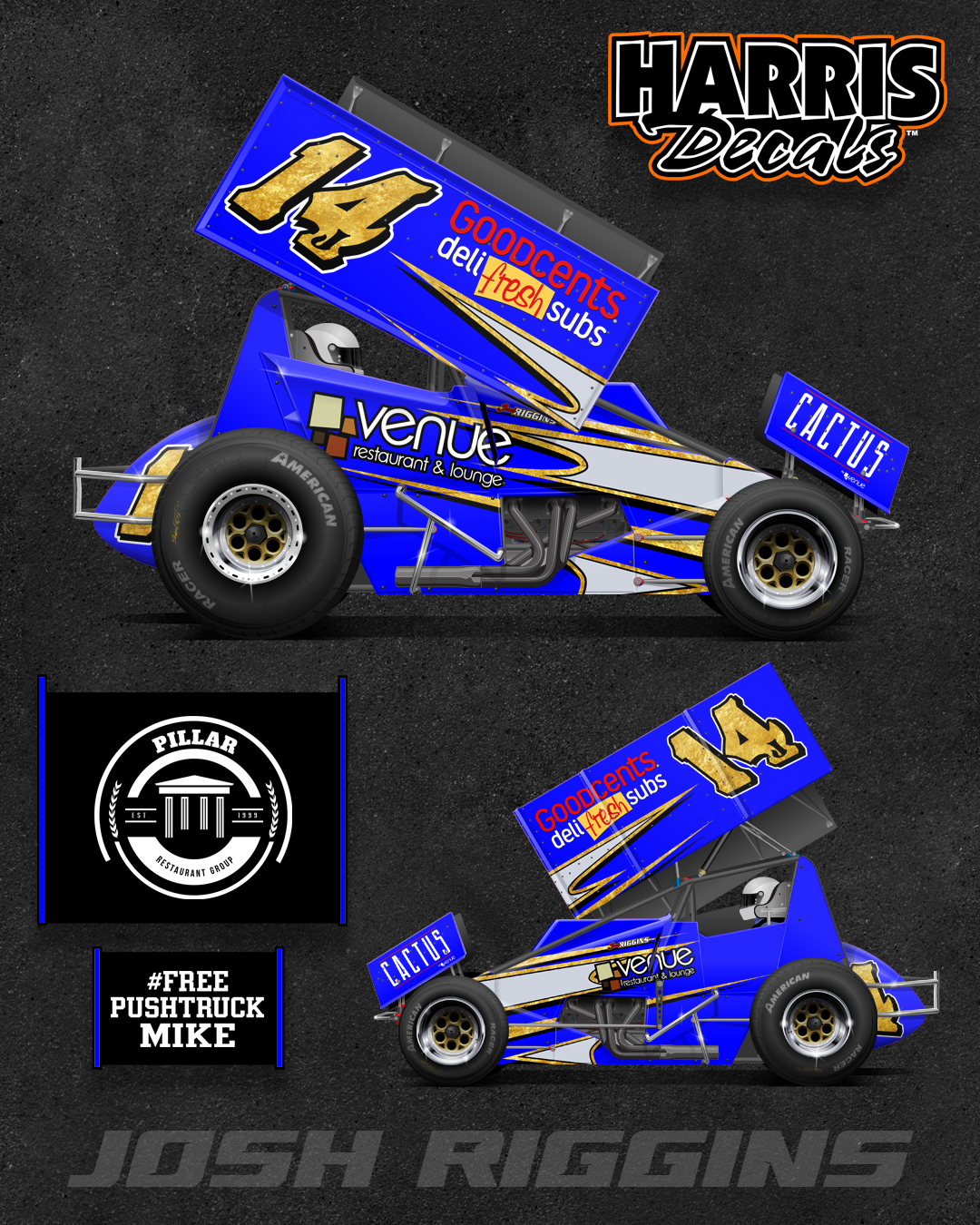 Harris Decals - More of the 2022 race car designs coming...