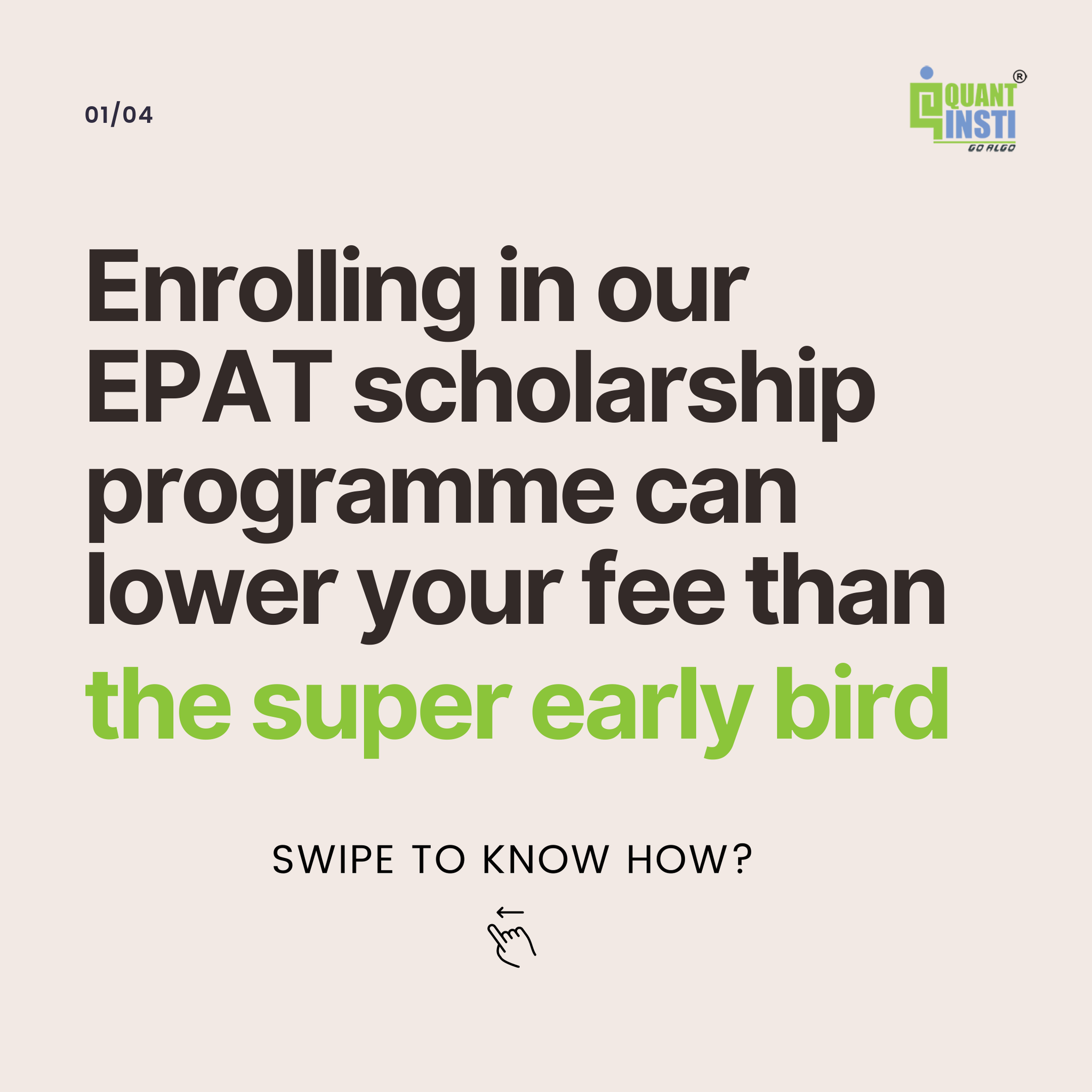 QuantInsti - We have started with an Enhanced Scholarship...