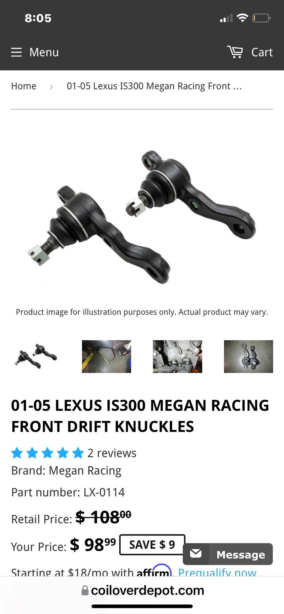 Front Outer Tie Rods Ends & Lower Ball Joints Kit Set of 4 for 01-05