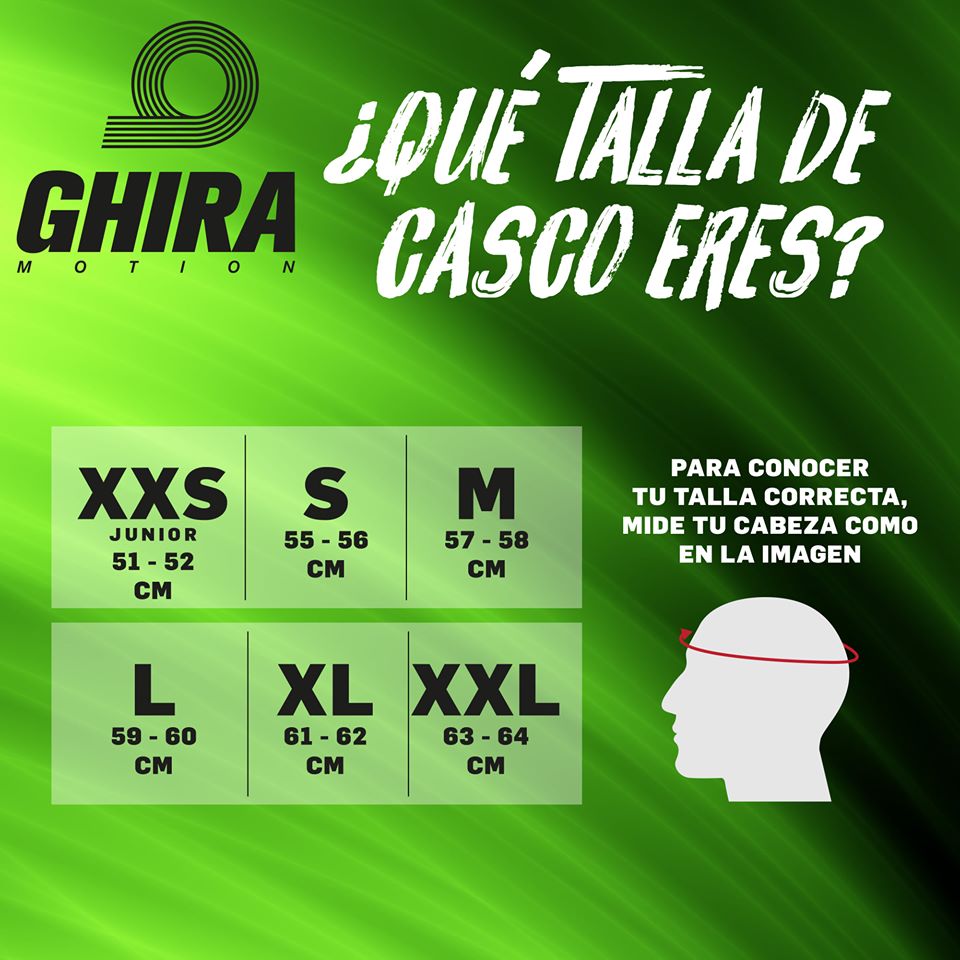 GHIRA - ⁉️¿Sabes como elegir la talla de tu casco?⁉️ Te... | Facebook