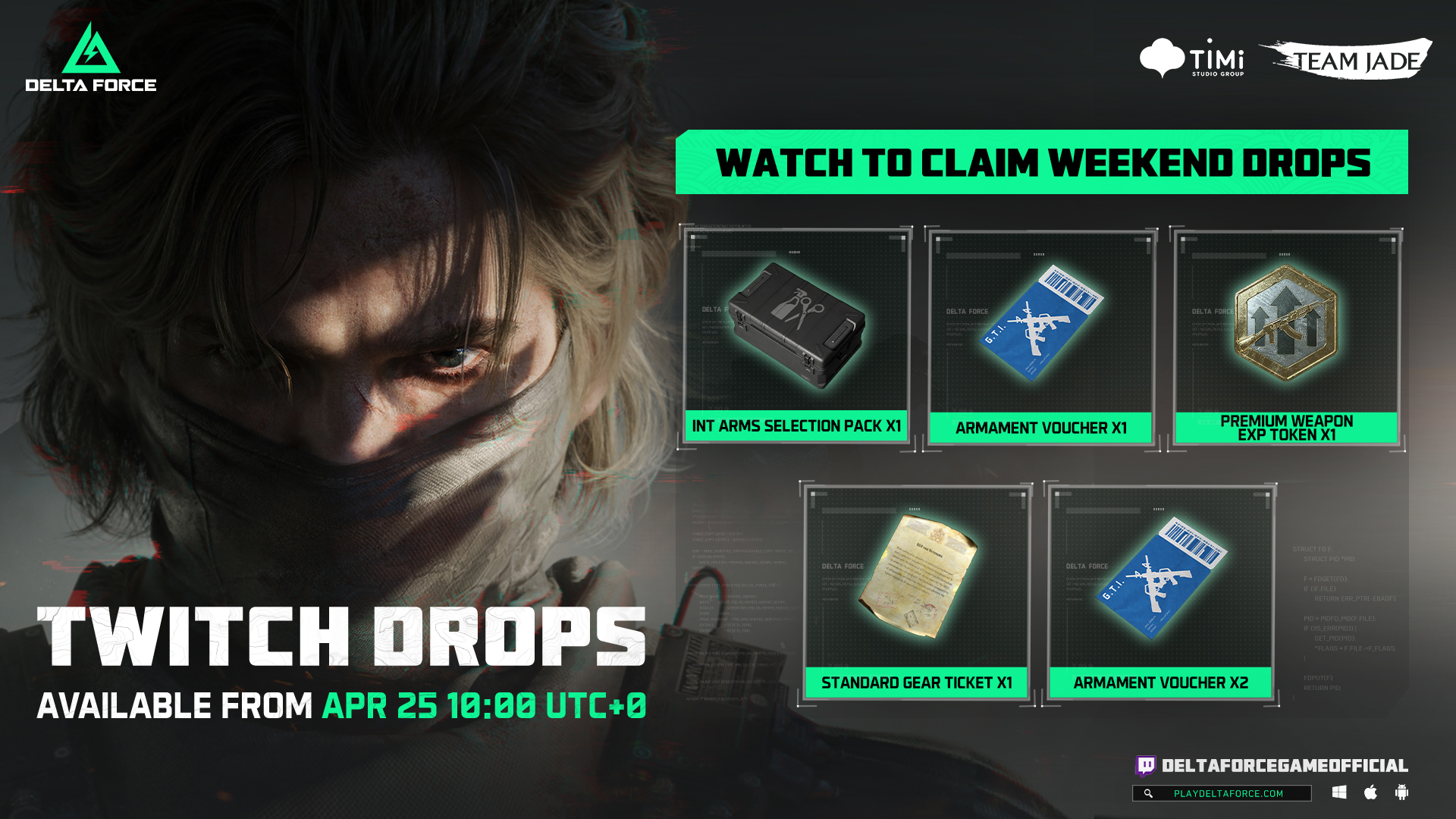Delta - New season, new weekend Twitch Drops for all. 👀 Tune in to any ...