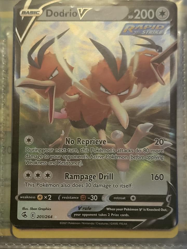 dodrio v pokemon card value 085/165 - 151 When your Pokmon V is Knocked Out Pokemon Fusion Strike Dodrio V