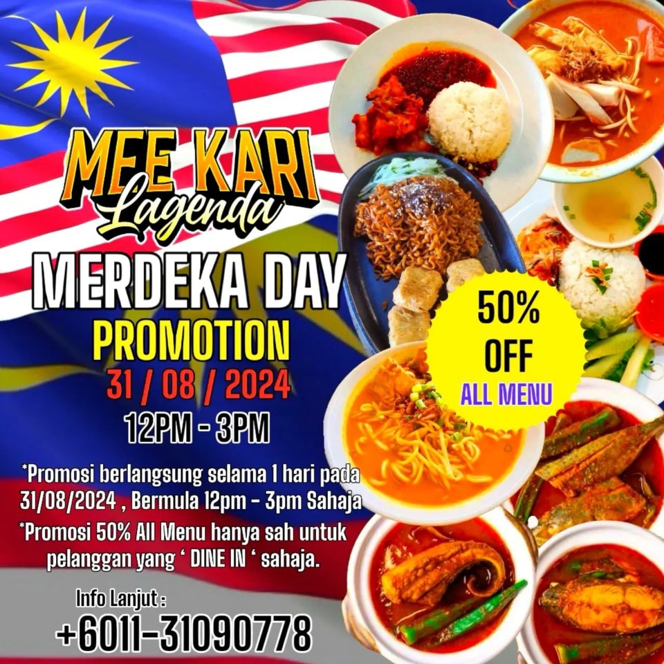 Mee - 🇲🇾 𝗣𝗥𝗢𝗠𝗢𝗦𝗜 𝗠𝗘𝗥𝗗𝗘𝗞𝗔 𝗠𝗞𝗟 𝟮𝟬𝟮𝟰 🇲🇾 🔥 𝗔𝗟𝗟 𝗠𝗘𝗡𝗨 𝟱𝟬% 𝗢𝗙𝗙 🔥 🔥 𝗔𝗟𝗟 𝗠𝗘𝗡𝗨 𝟱𝟬 ...