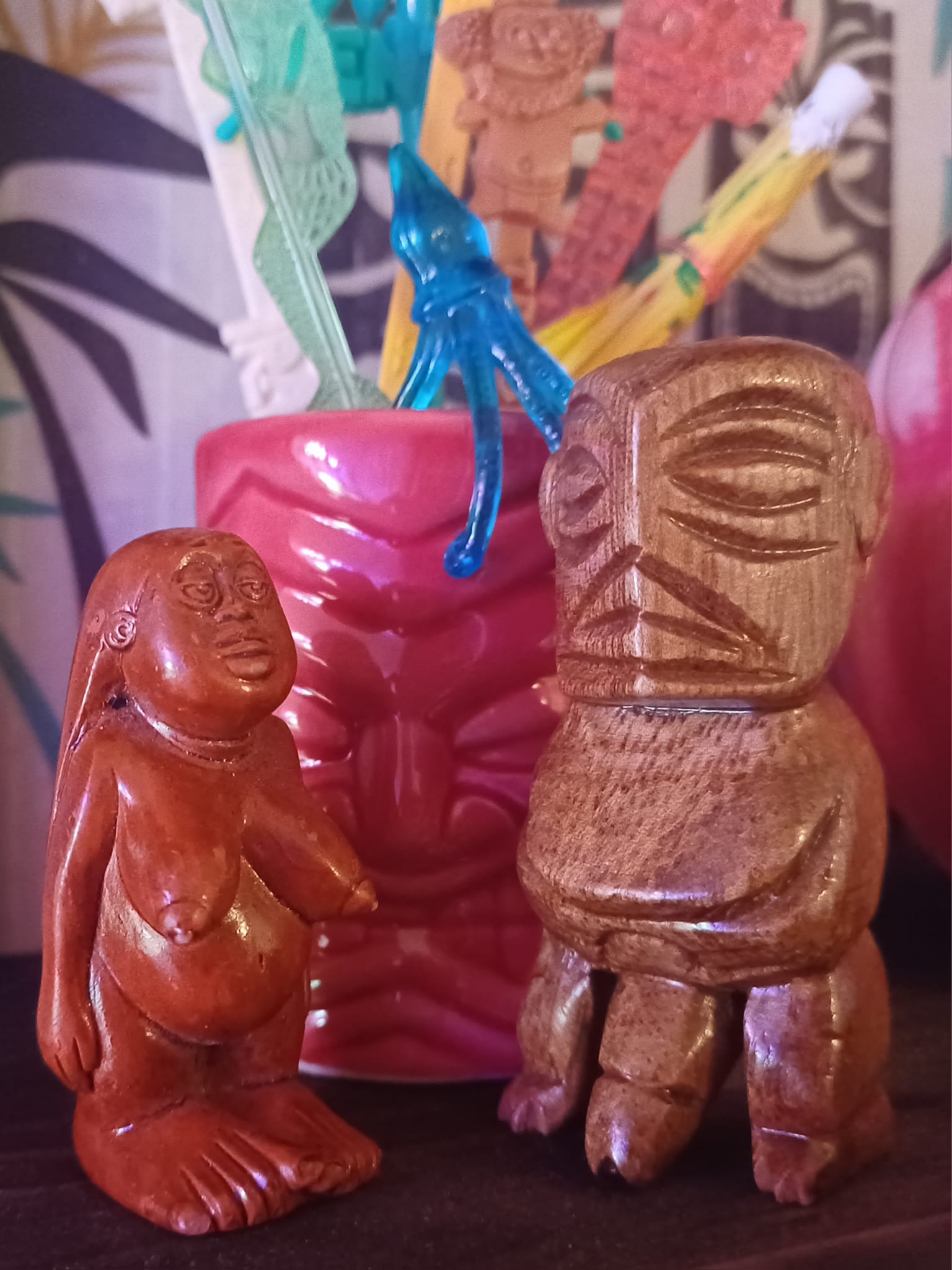 Vintage Coco Joes hula lady figurine from Hawaii