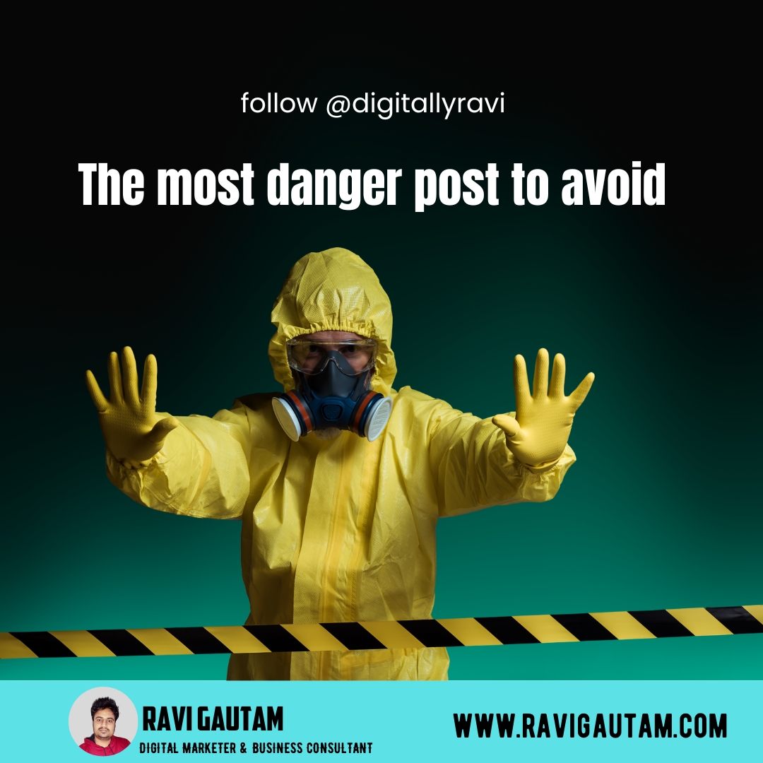 Ravi Gautam - Types of Posts You Should Avoid At All Cost... | Facebook