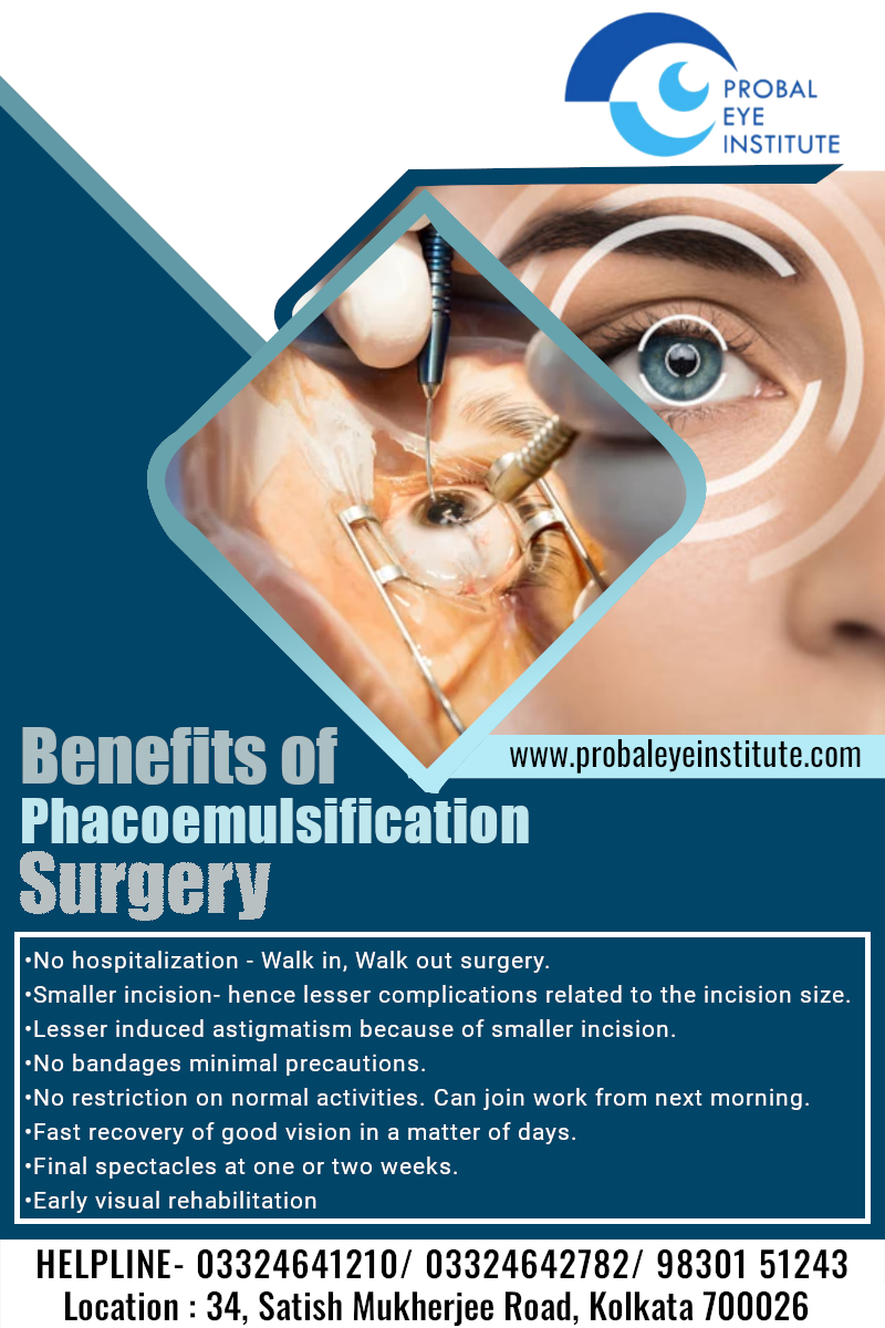 Probal - Benefits Of Phacoemulsification Surgery: •No hospitalization ...