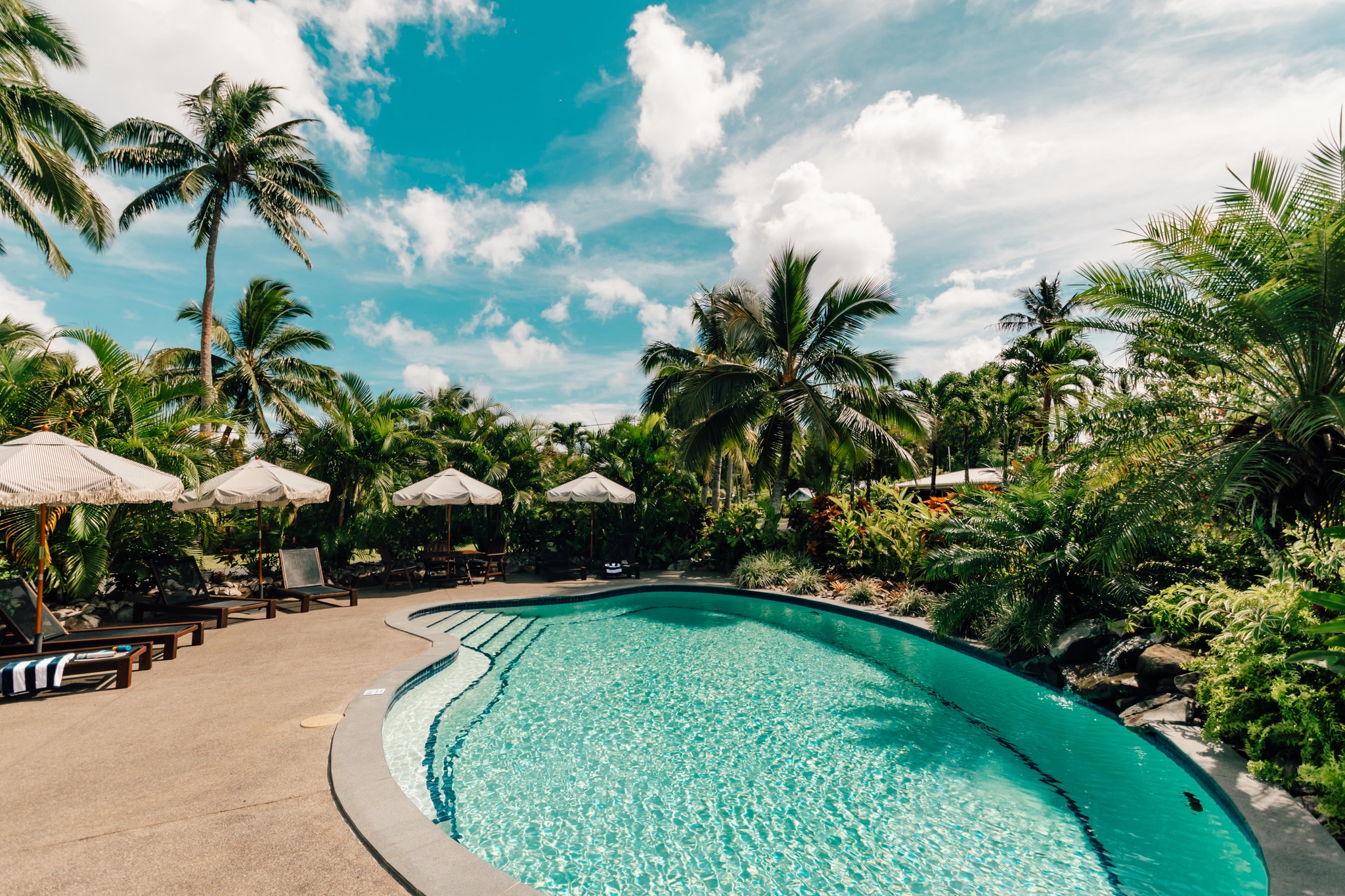 Our stunning saltwater pool is... - Arcadia Retreat Rarotonga