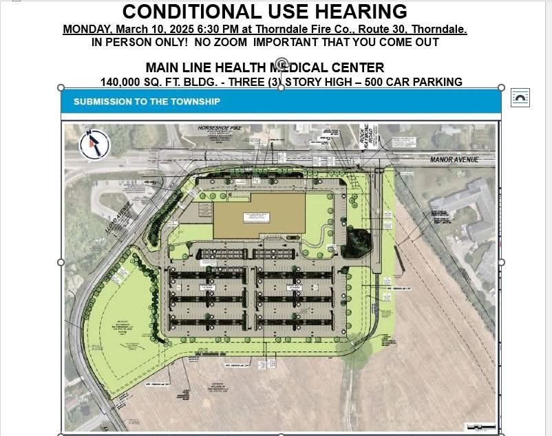 Erica - There is a conditional use hearing for the proposed Mainline ...