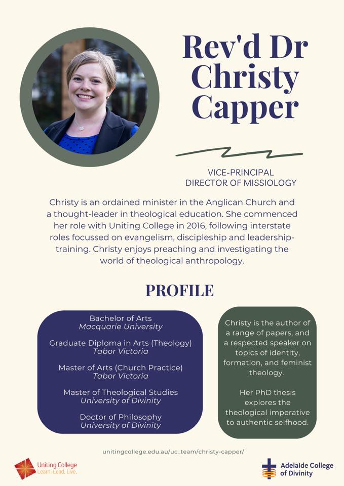 The Rev’d Dr... - Uniting College for Leadership & Theology | Facebook