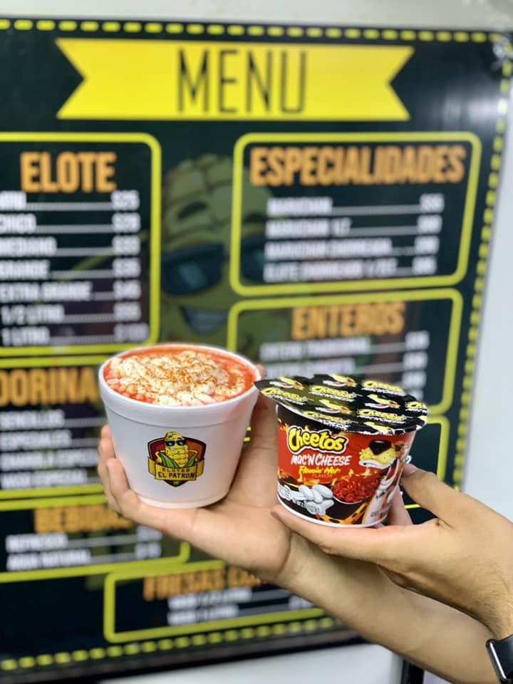 Elotes El Patron - Elote Chorreado 🌽💦 🤤 Medio litro de elote rodeado de ...