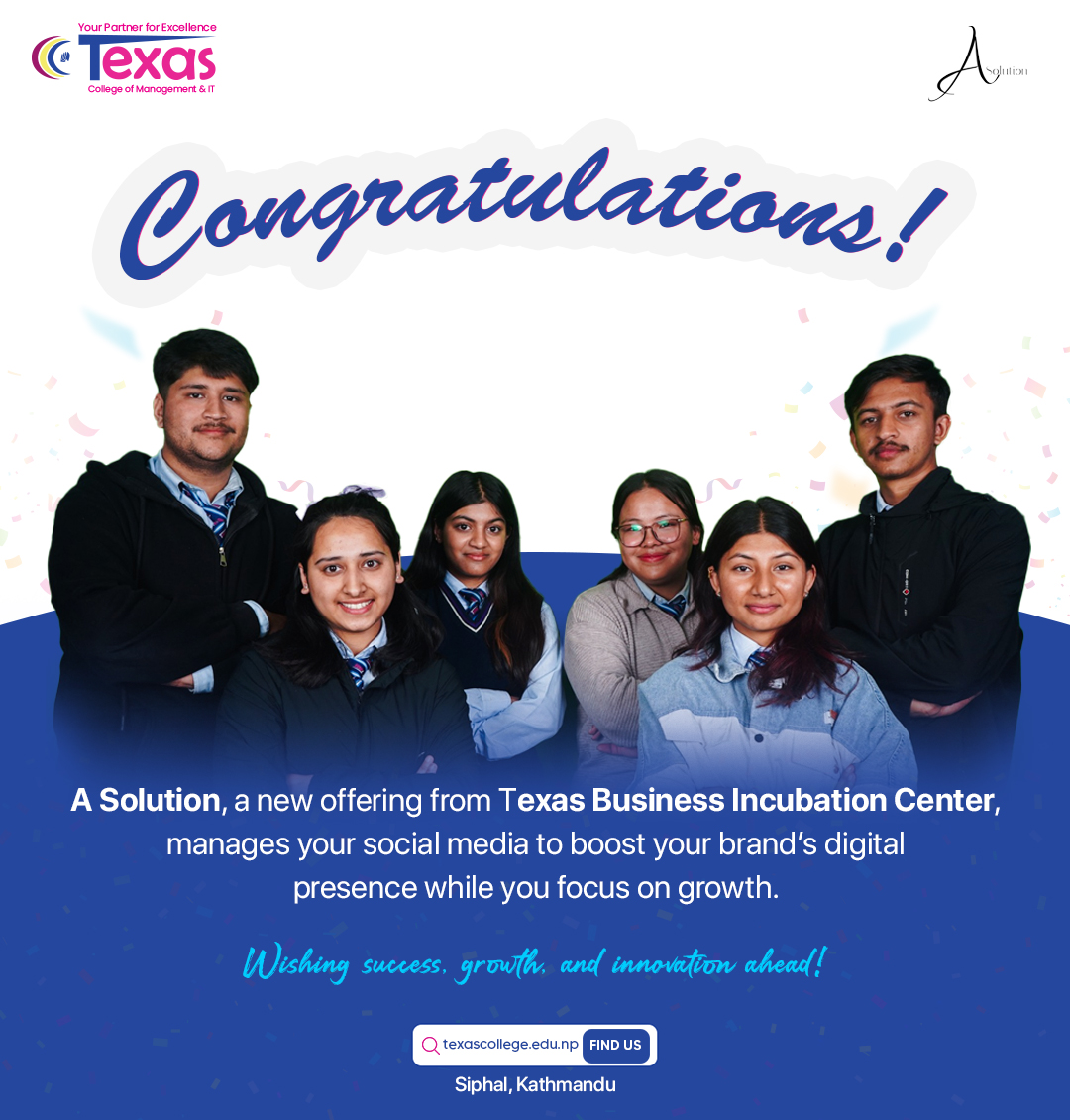 Texas - Big congratulations to the amazing team behind A Solution! A ...