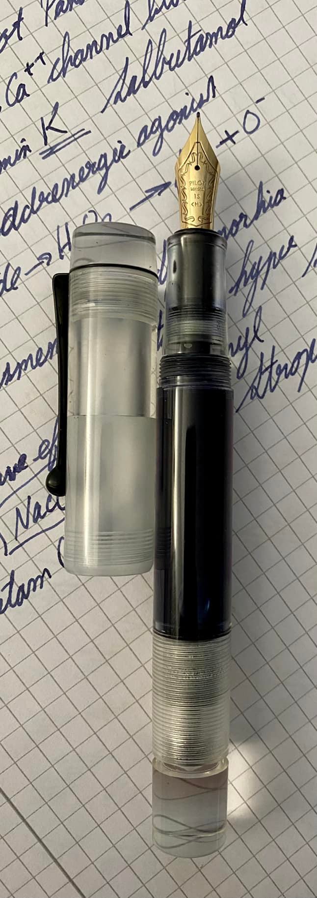 Opus 88 demonstrator fountain pen review with 1.5mm stub nib
