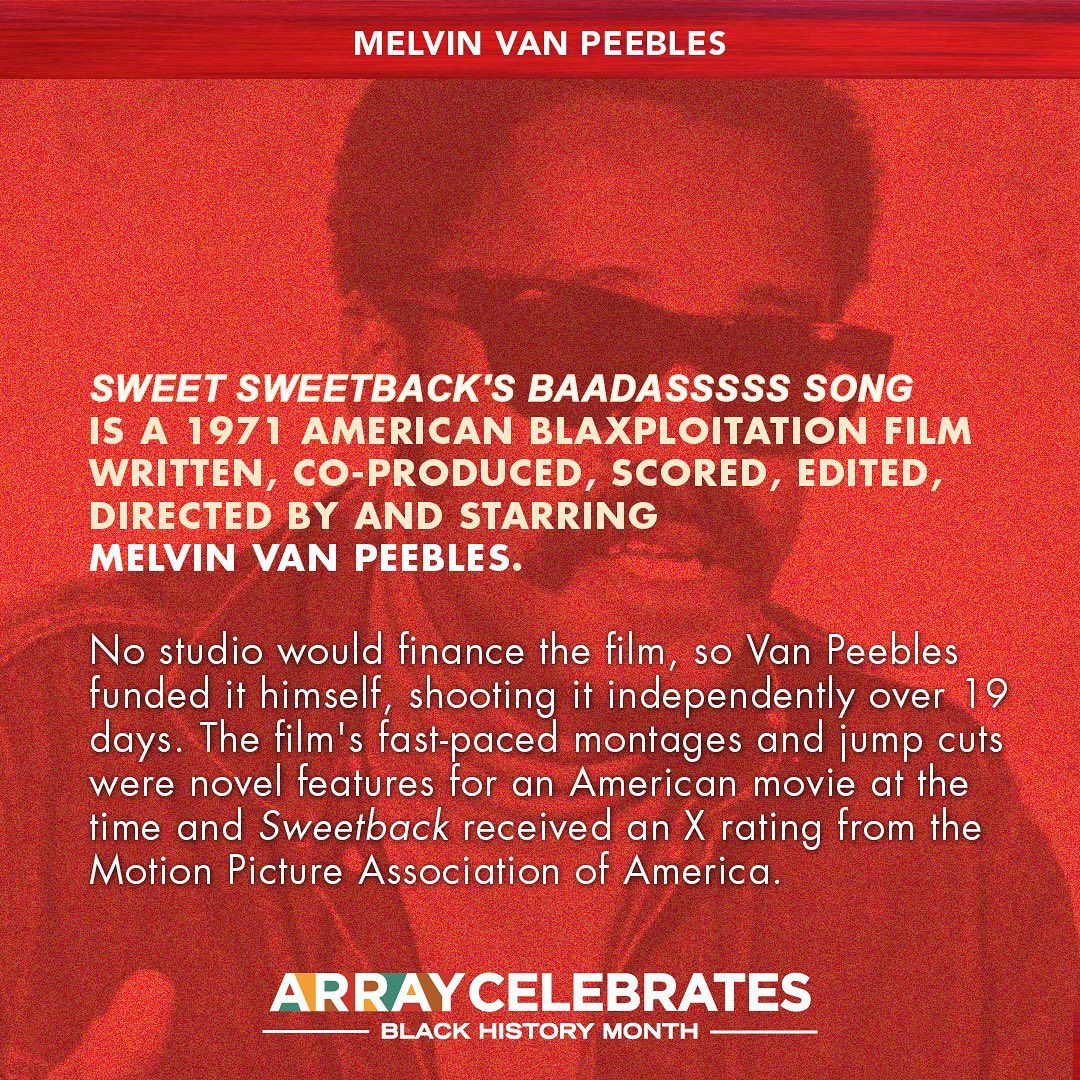 When it comes to the late Melvin Van Peebles, one word best