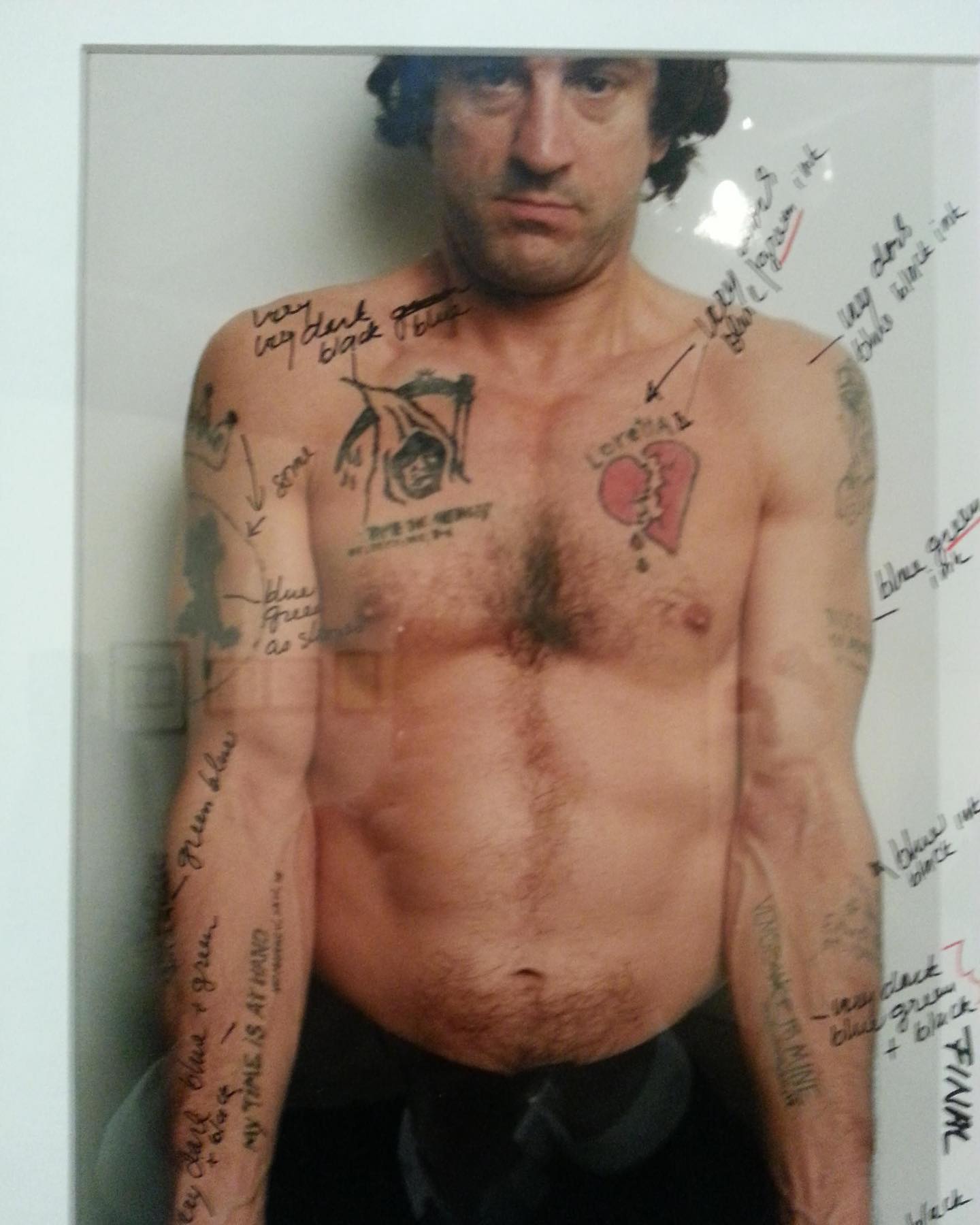 Robert De Niro's Max Cady tattoos in Cape Fear
