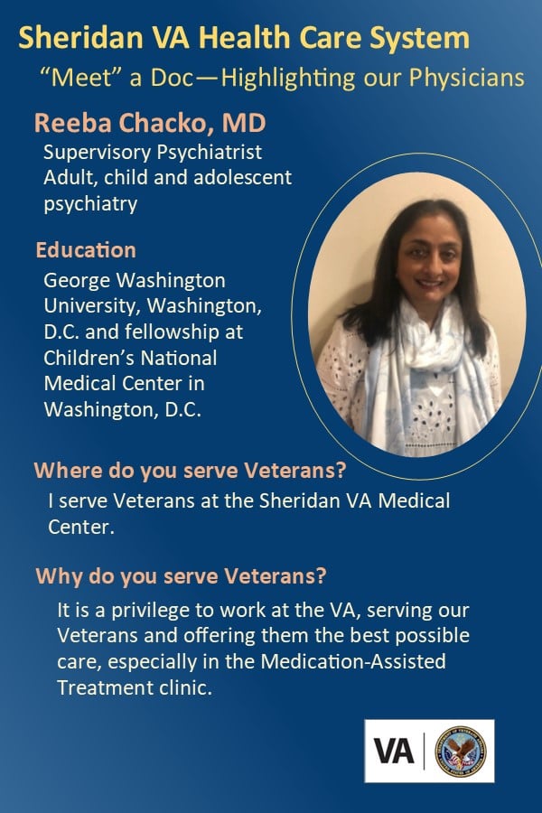 Dr. Reeba Chacko is... - Sheridan VA Health Care System | Facebook
