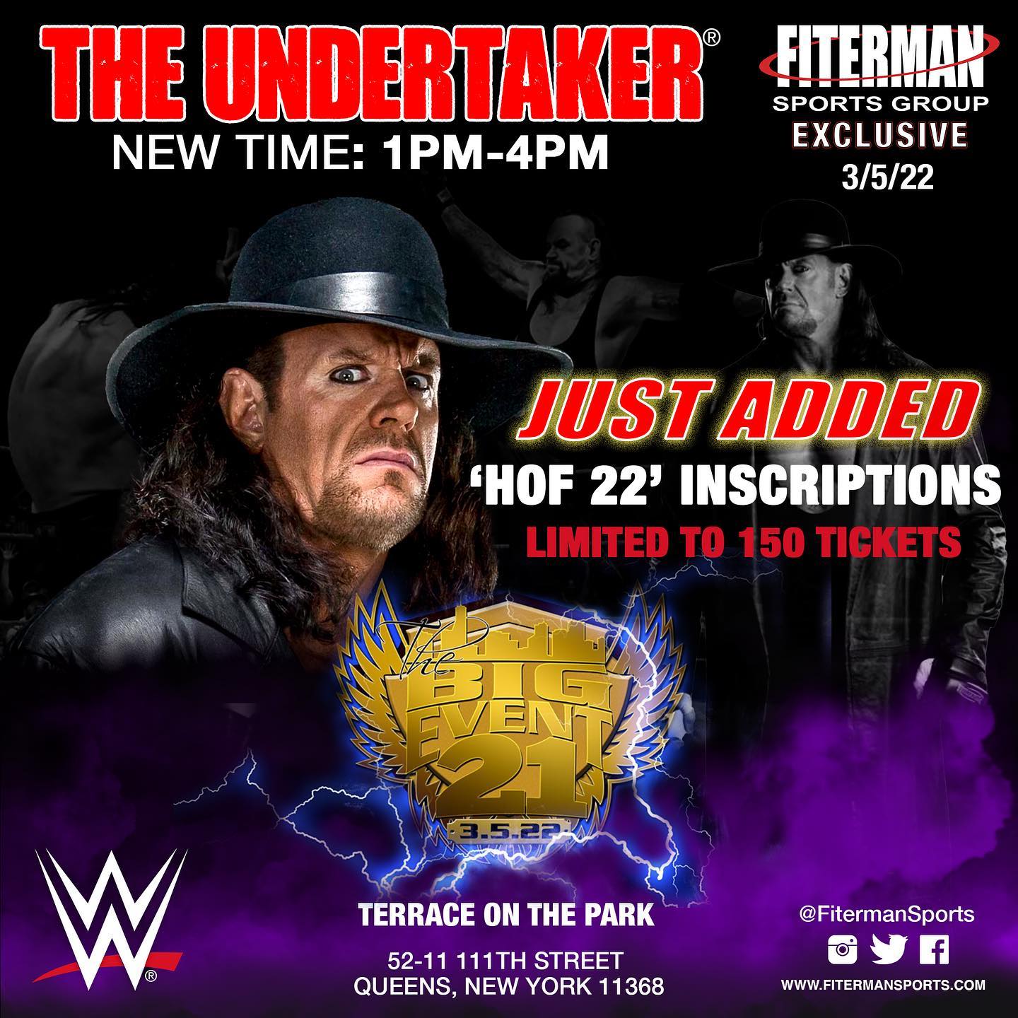 Meet The Undertaker at Fiterman Sports autograph event