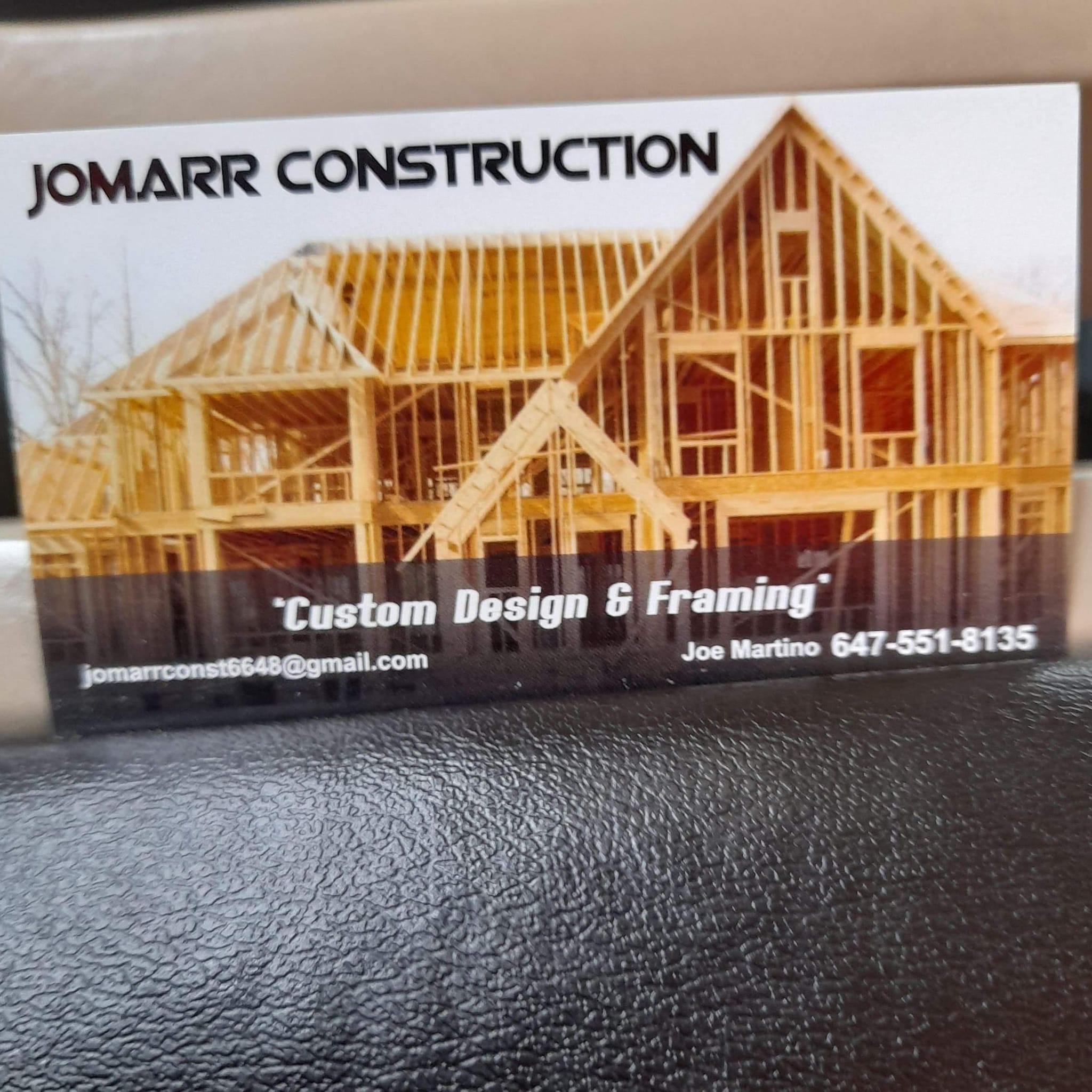 Jomarr Const' 647 551 8135 Joe