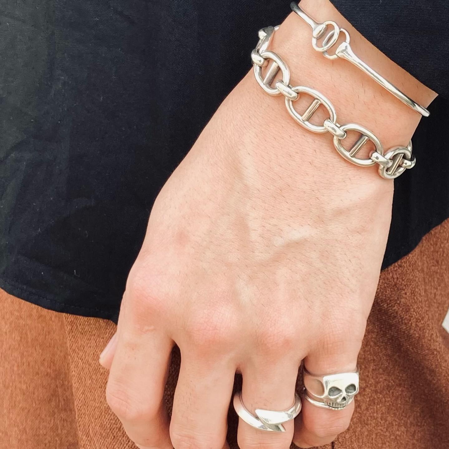 Vantique】NAIL 色濃く BRACELET バングル シルバー