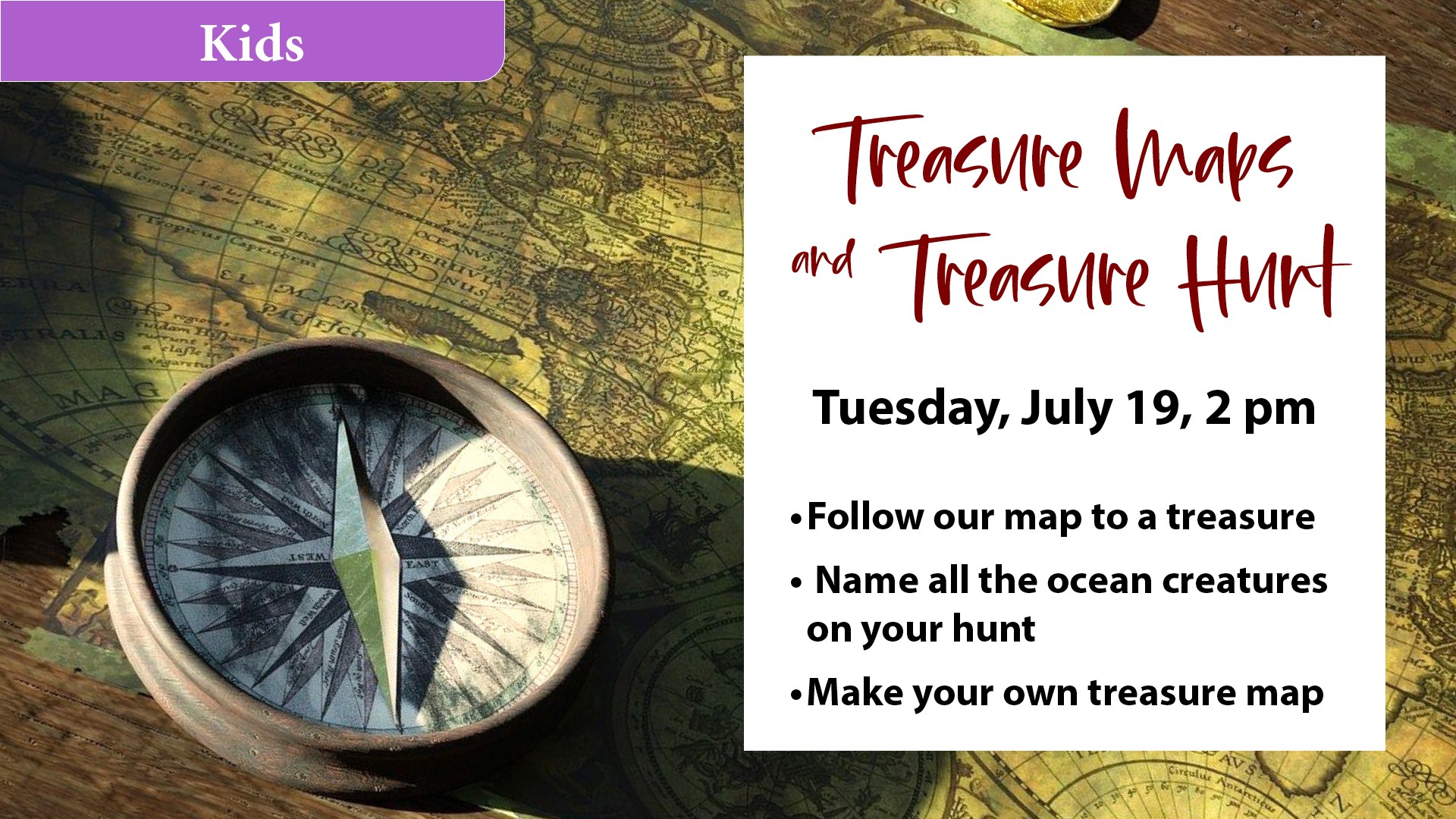 Kids: make a treasure map and... - Eager Free Public Library | Facebook