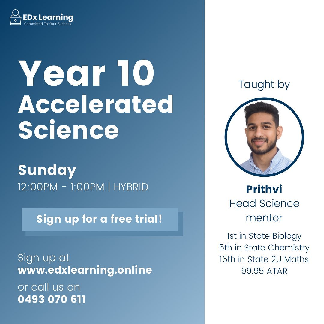 EDx Learning - 🧬 YEAR 10 ACCELERATED SCIENCE CLASS 🧬 Are... | Facebook