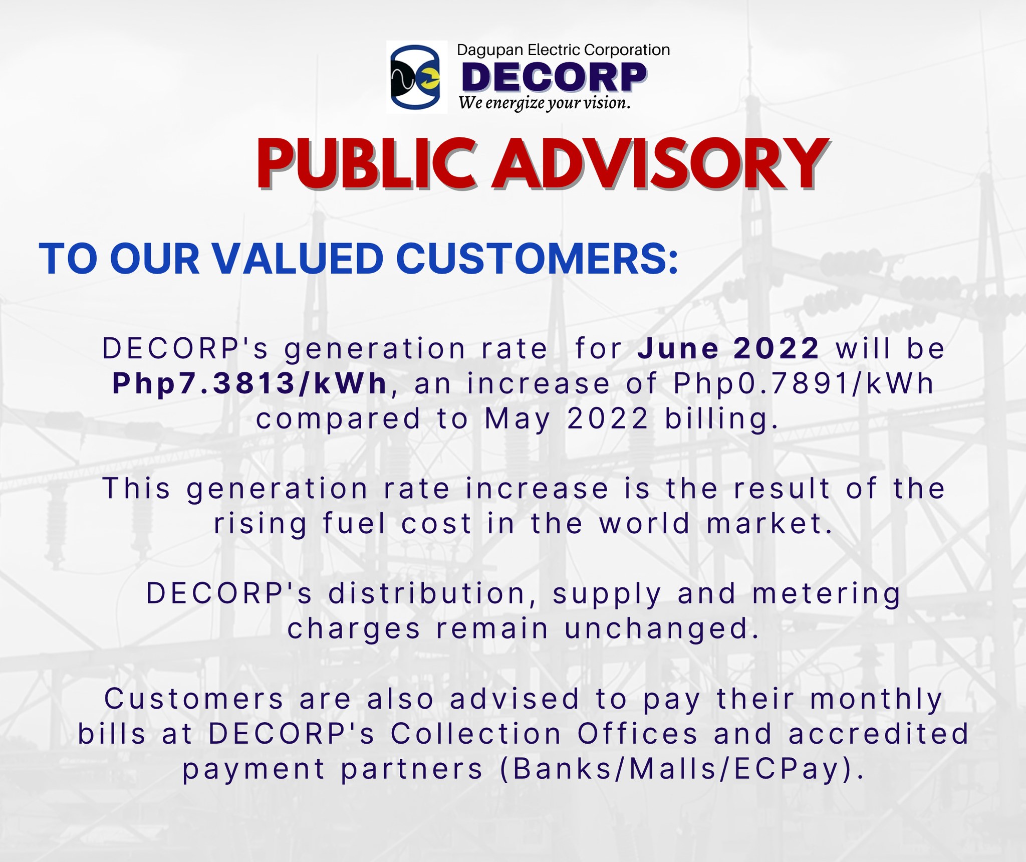 DECORP's... - DECORP - Dagupan Electric Corporation | Facebook