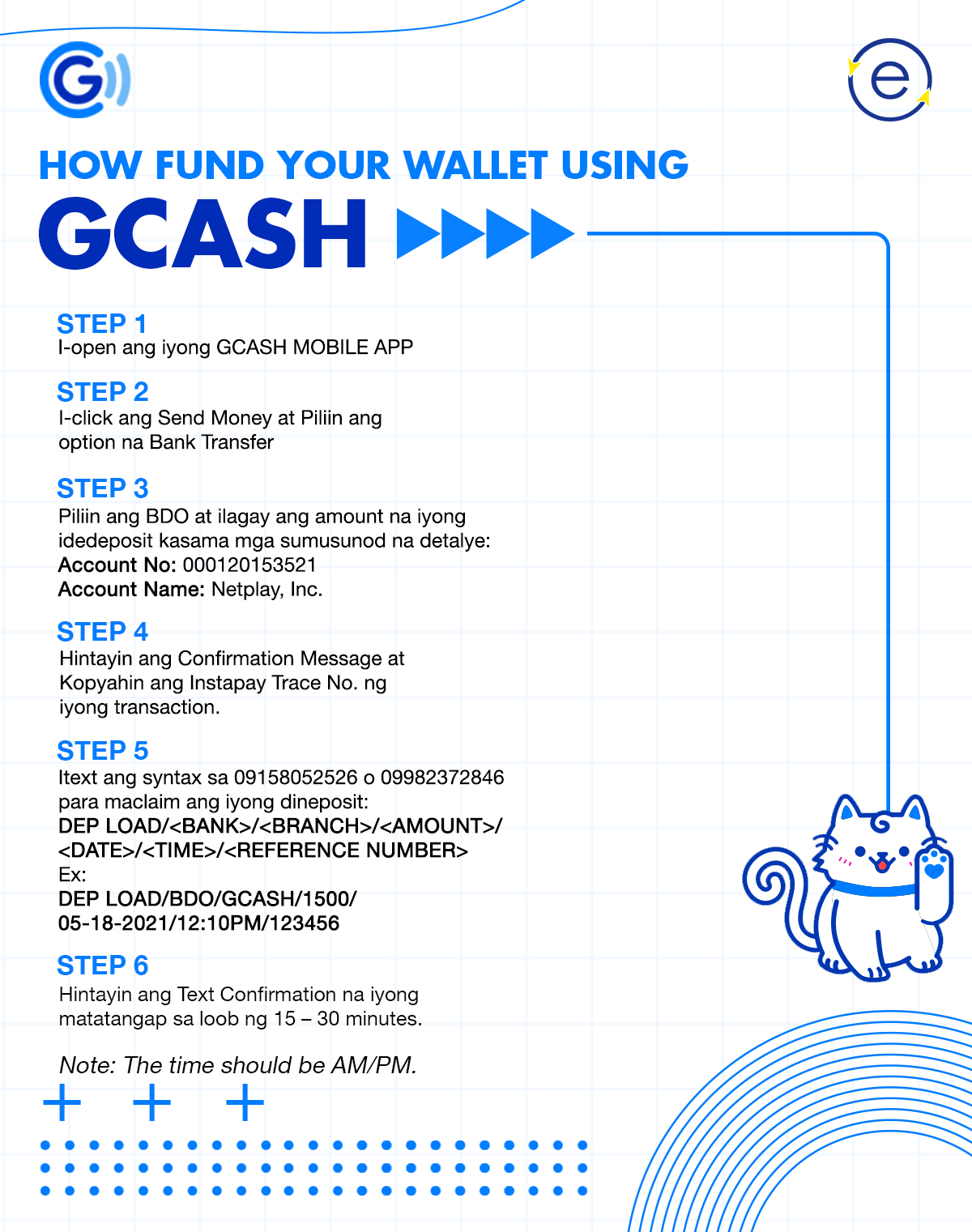 Epinoyload - How to Fund your Wallet using GCASH 1. I-Open ang GCASH ...