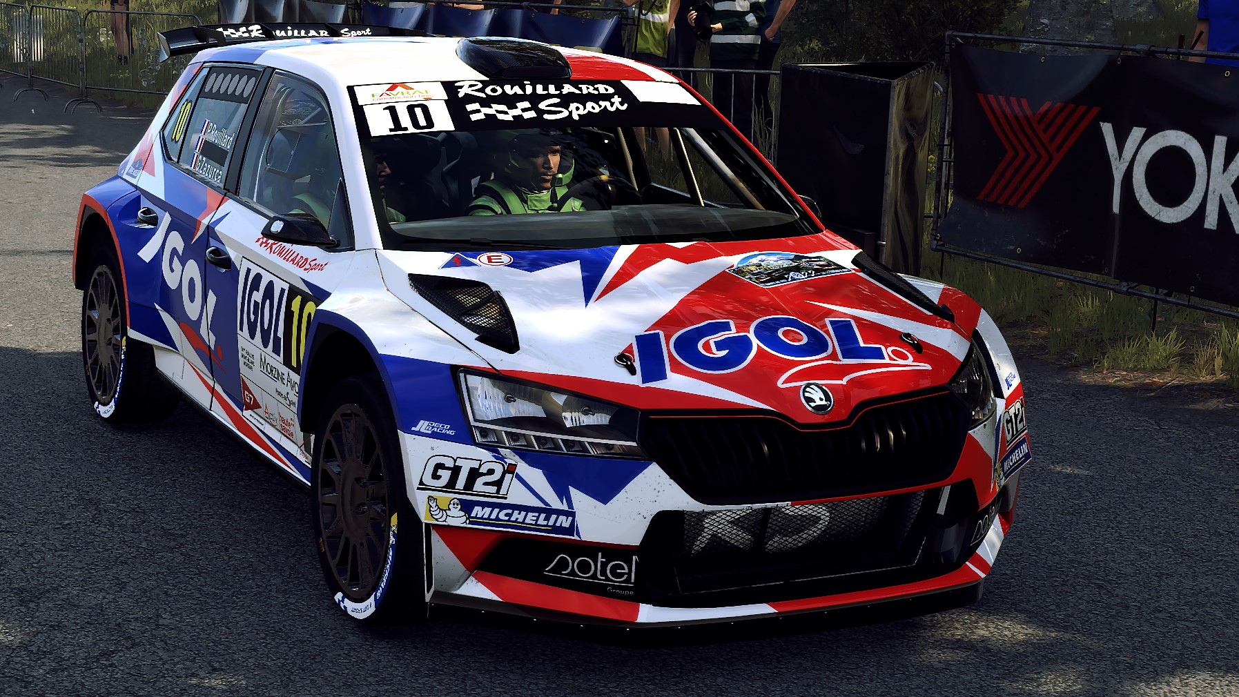 Décalcomanies 1/24 Skoda Fabia Rallye D'Antibes 2024 - Patrick Rouillard - Neuf