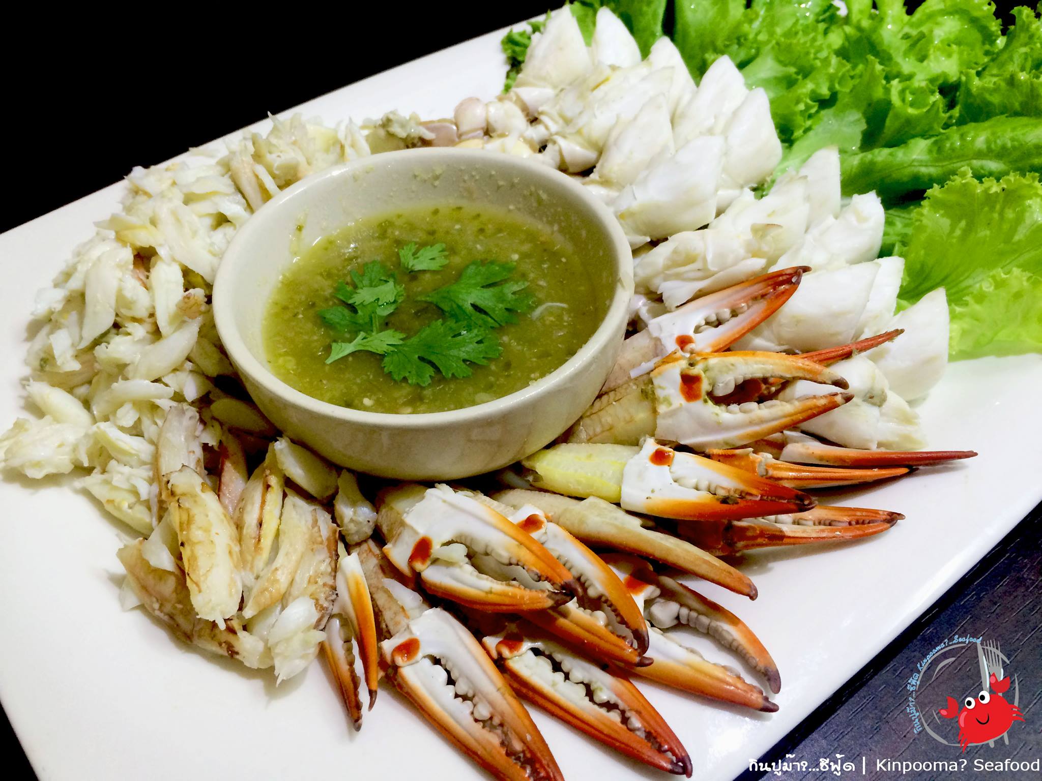 กินปูม้า ซีฟู้ด ปูม้าแกะ ปูไข่ดอง