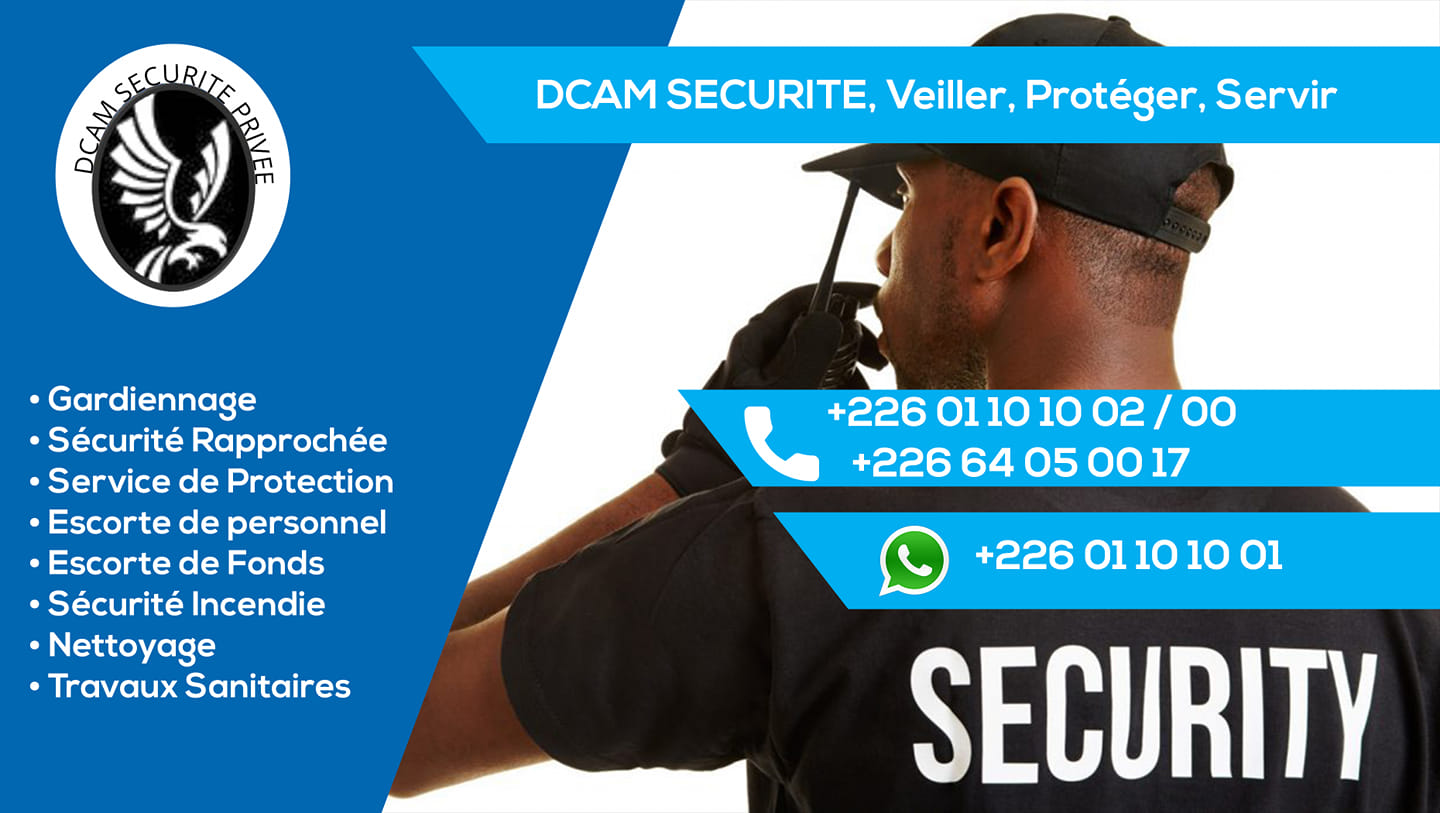 Dcam sécurité privee | Ouagadougou