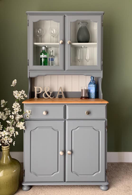 light grey welsh dresser I am so happy with how this stunning has turned out. I am honestly thinking of keeping it for myself! I decided to paint it in Frenchic's Wise Old Sage Kitchen dresser ideas