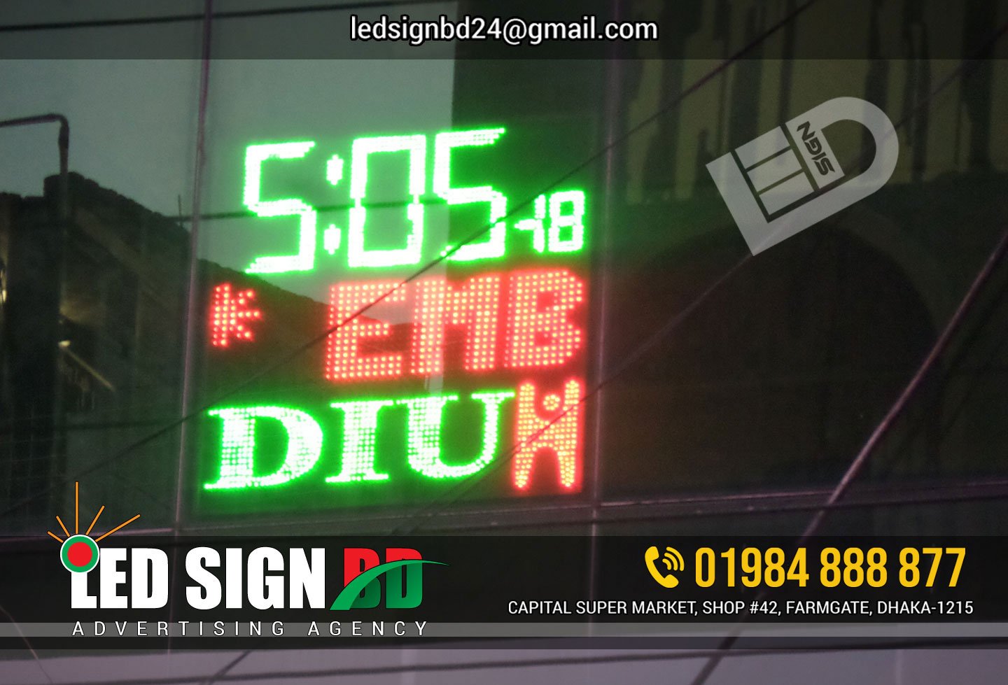 LED SIGN BD - Acrylic Top Letter with Led Sign Board Neon... | Facebook