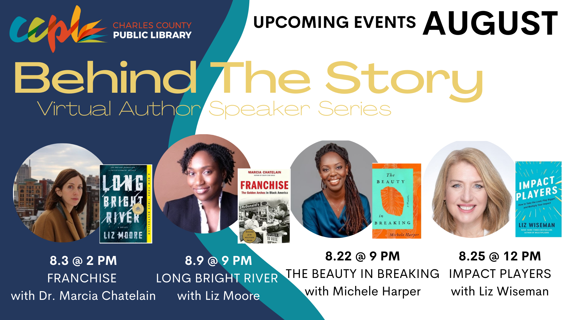 Charles County Public Library - COMING SOON! Our August Behind The ...