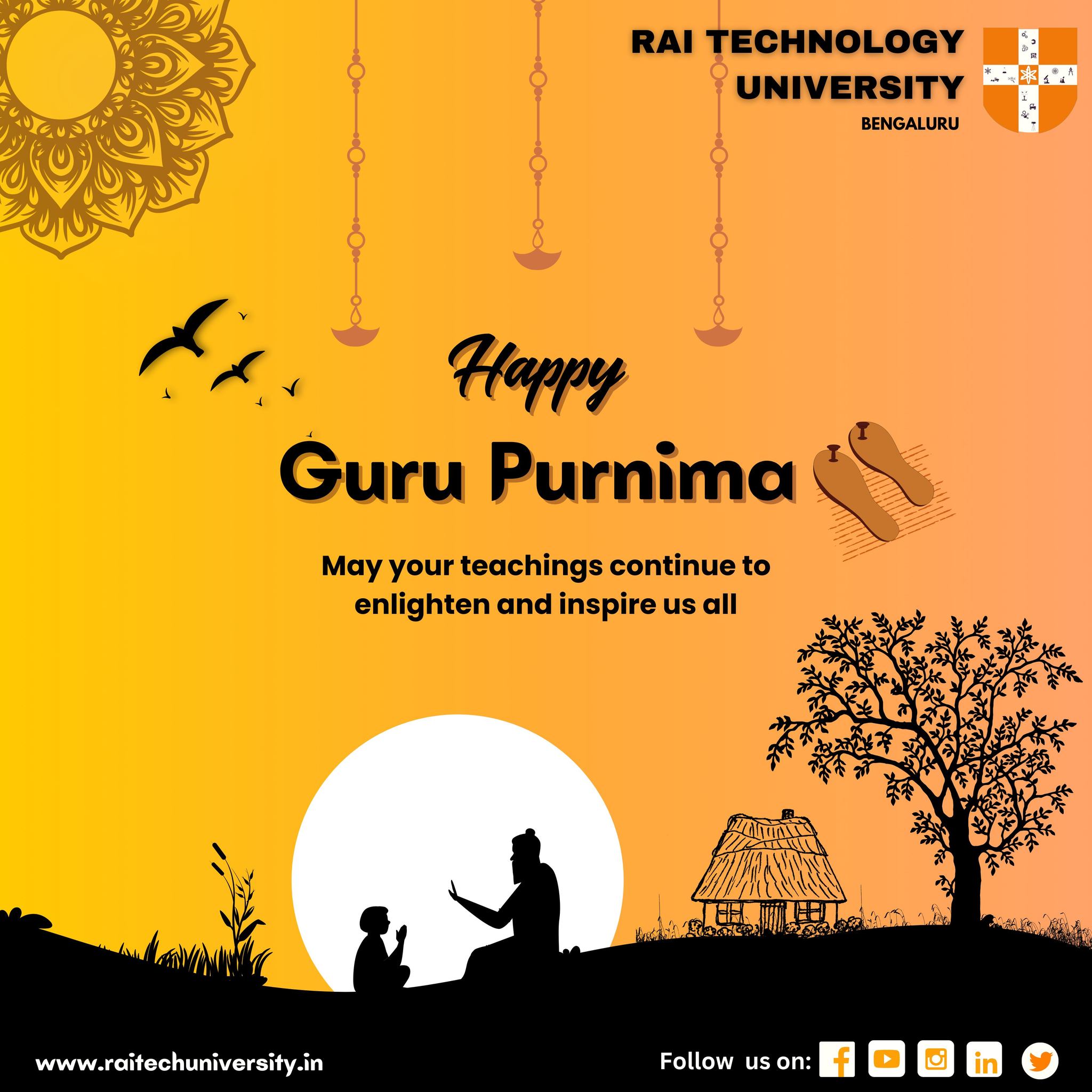 🌟 Happy Guru Purnima from Rai... - Rai Technology University | Facebook