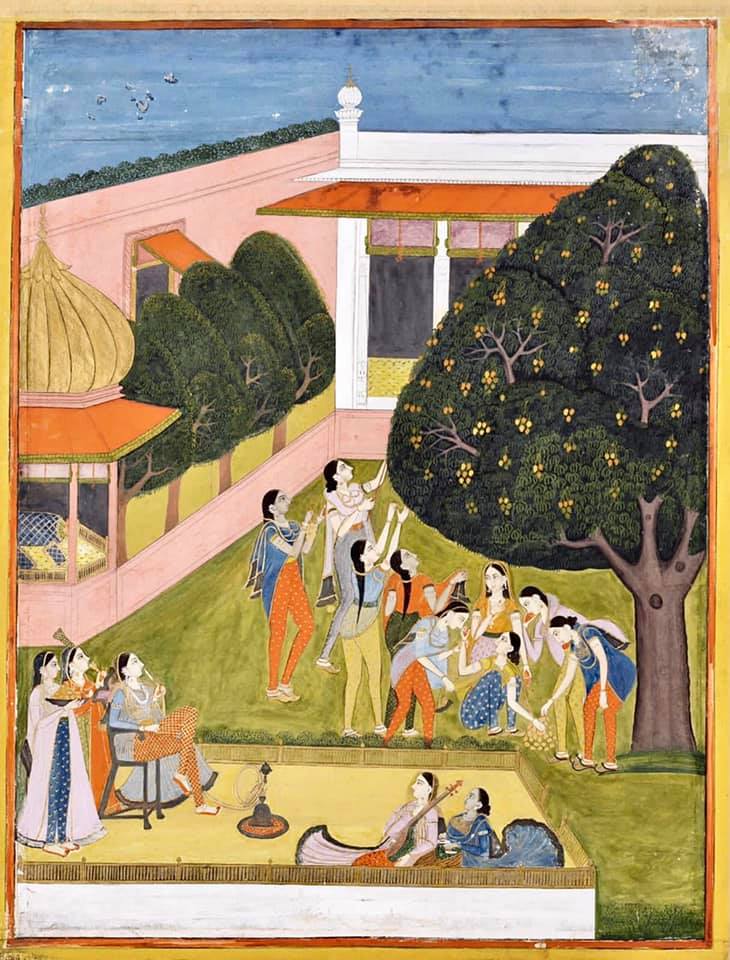 Enroute - #artoftheday | The mango season, circa 1760 | Farrukhabad ...