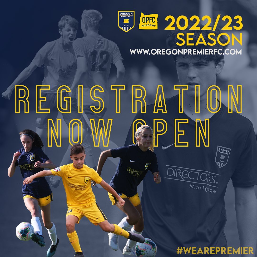️REGISTRATION NOW OPEN ️ 2022-23... - Oregon Premier FC | Facebook