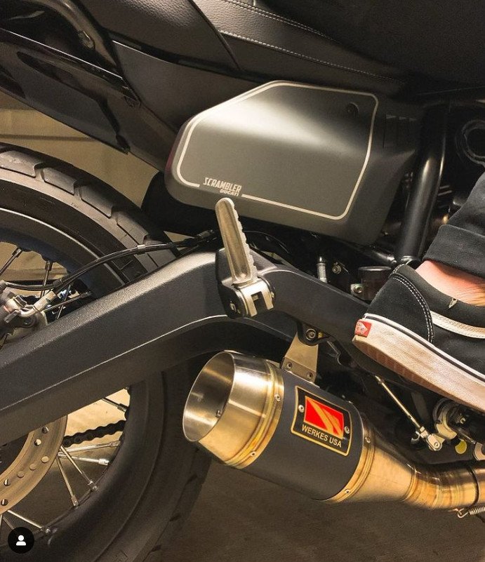 New devil racing slip on muffler exhaust pipe