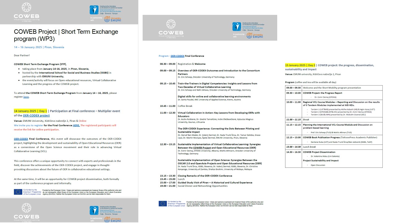 COWEB - Virtual Collaborative Learning in the WB HEIs