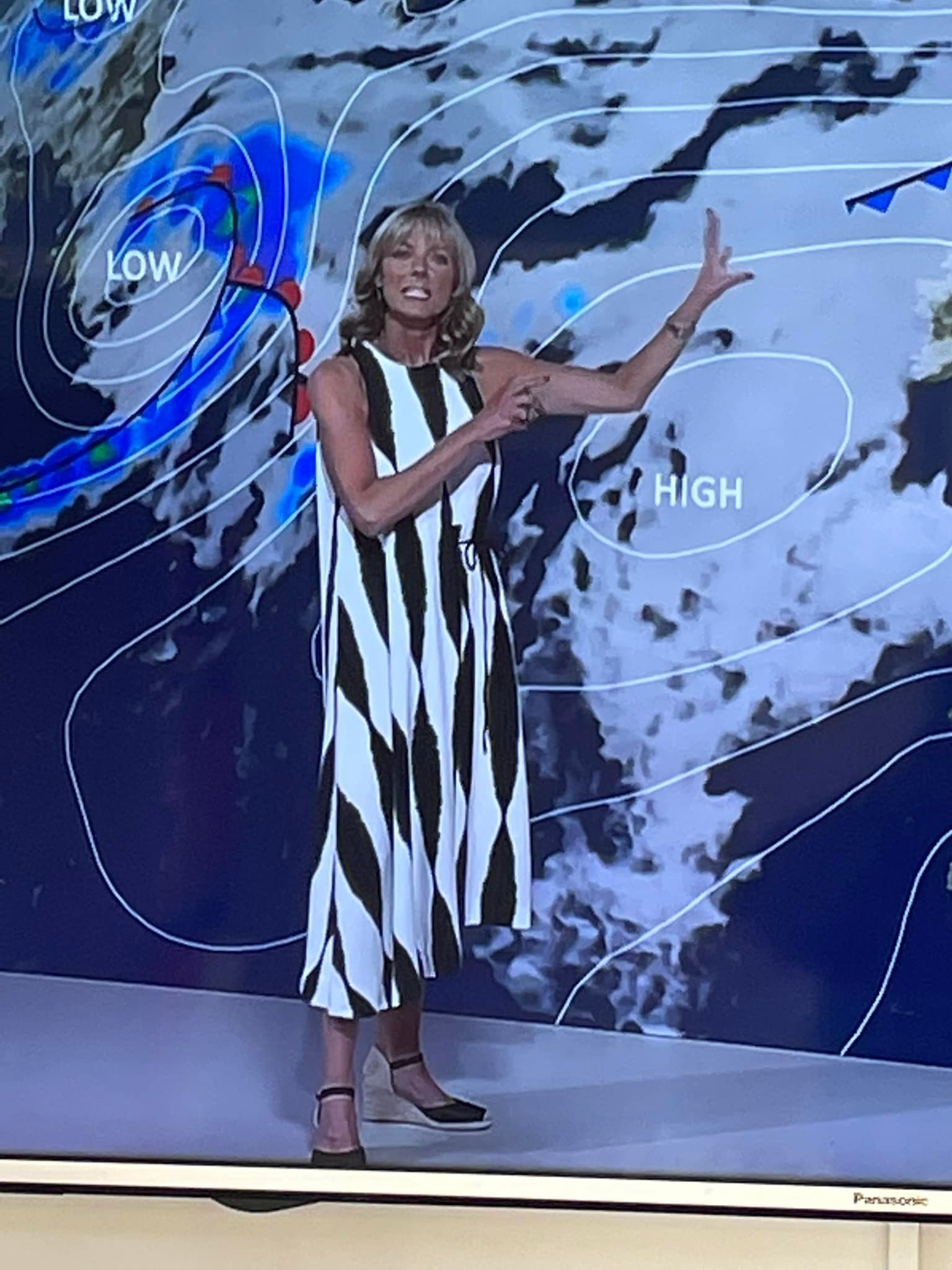 What is the dress on BBC 1 weather?