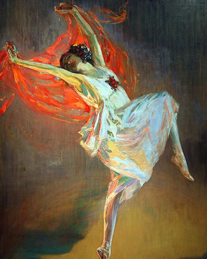 画家 John Lavery の 「ハネムーン」 The Honeymoon, 1921 Painting by