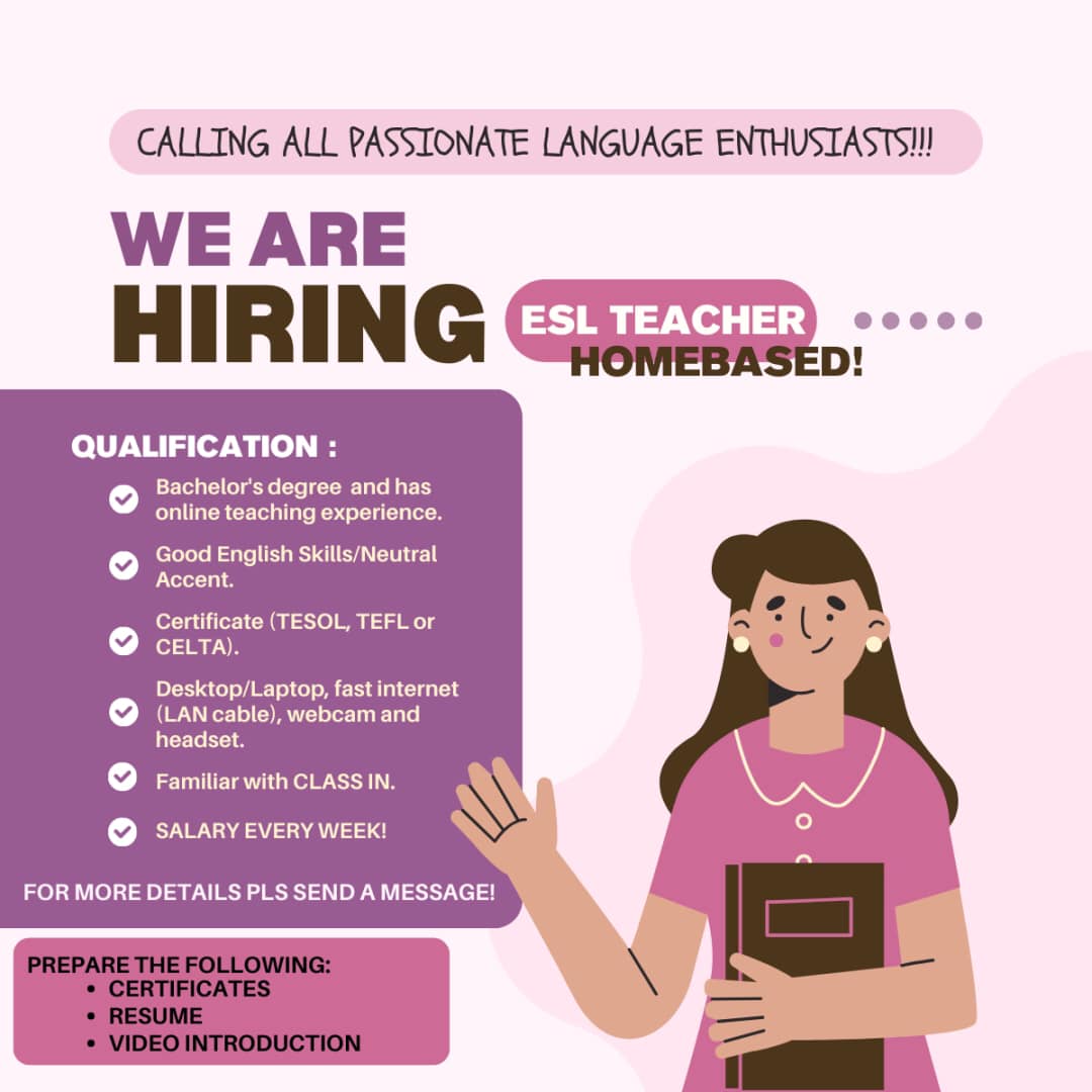 ESL Teachers Job Board | 🚀 We’re Hiring at Jiaozi Tutor | Facebook