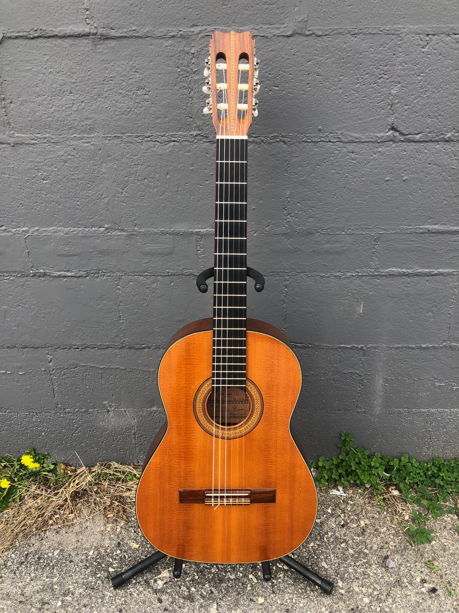I just picked up this Yamaki Deluxe folk guitar. It clearly looks
