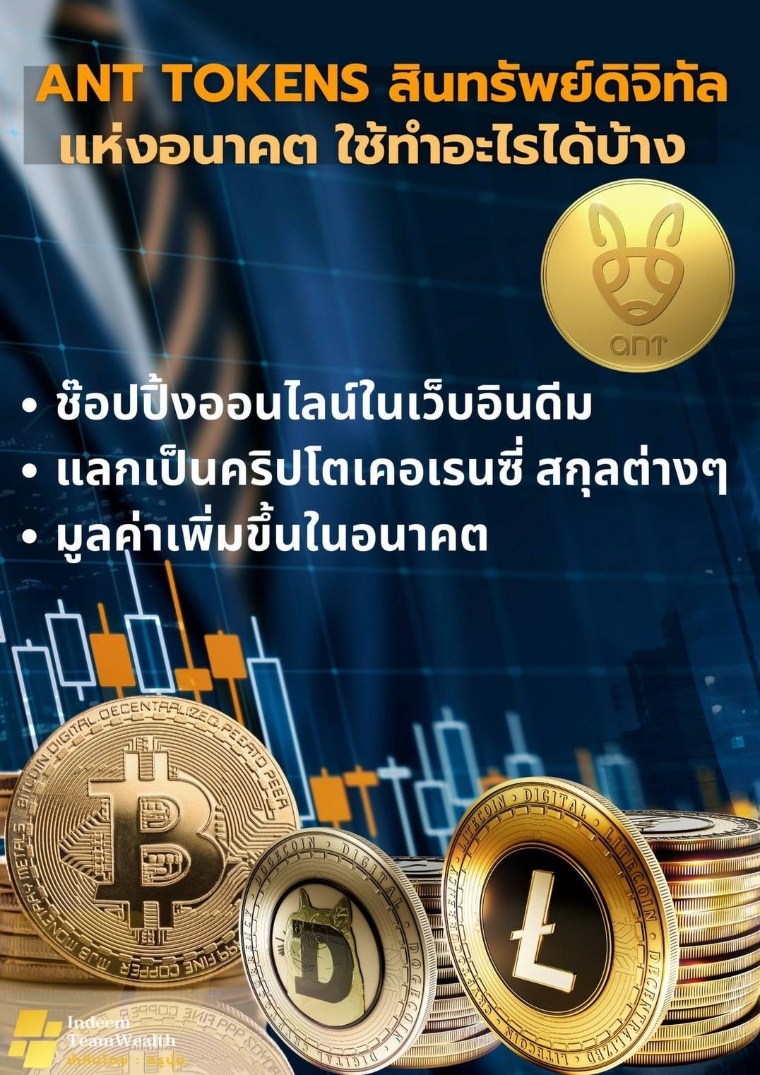 ANT TOKENS... - Indeem ปั้นเงินล้านโปคเจ็คปลดหนี้ 100%