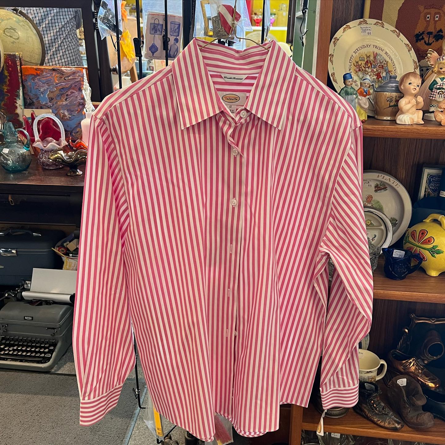 Becoming a candy striper with a blue and white uniform