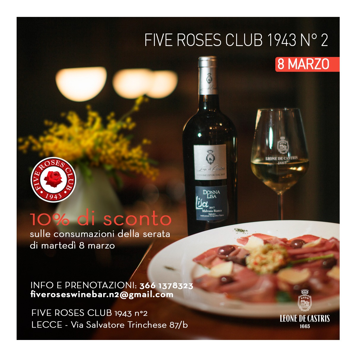 Five Roses Club 1943 Wine Bar | Lecce