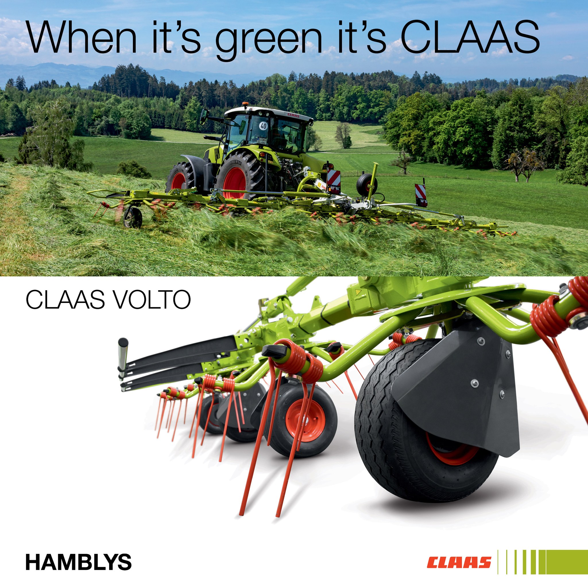 Hamblys - The CLAAS VOLTO tedder range - a wider spread 👌... | Facebook