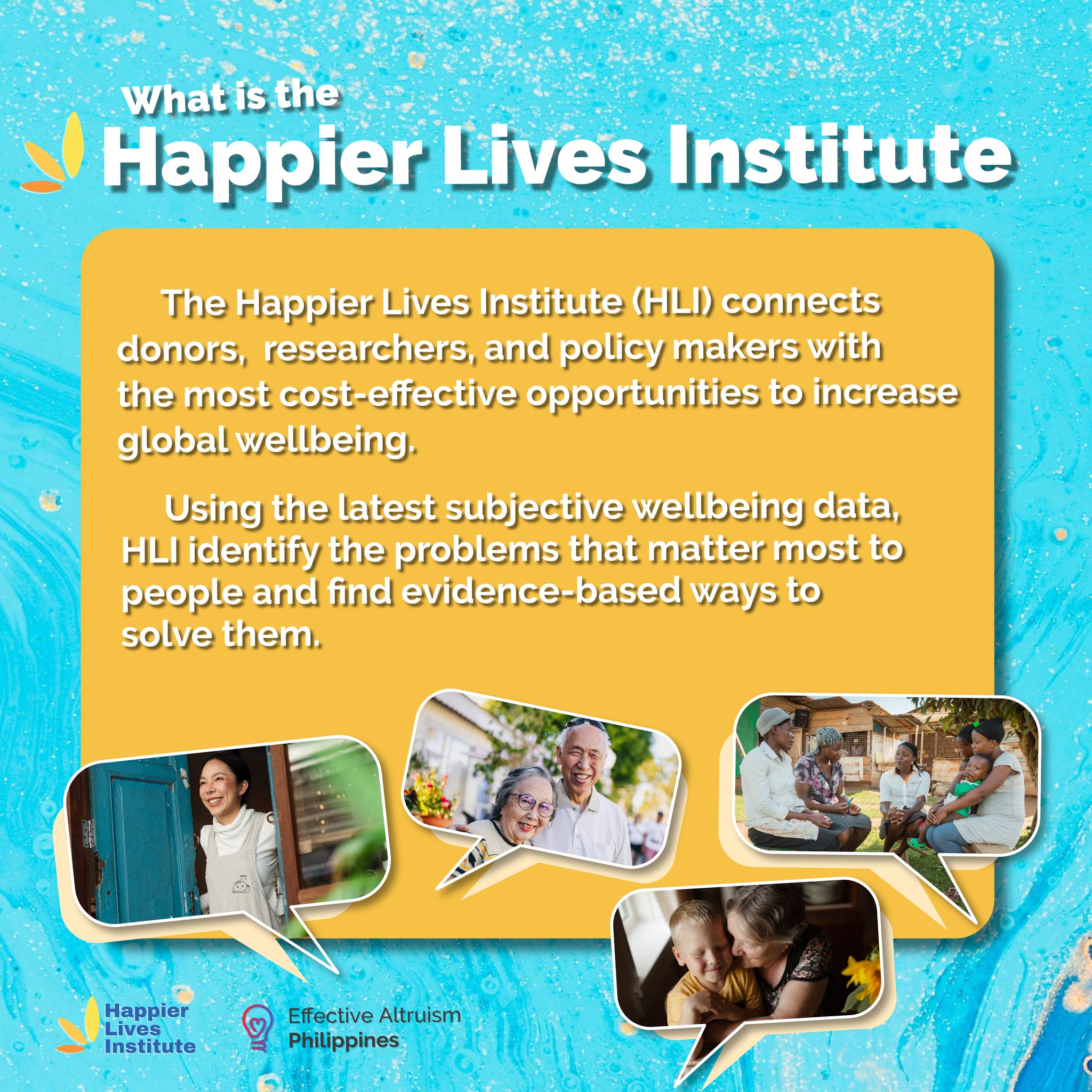 Effective - The Happier Lives Institute aims to work out the best ways ...